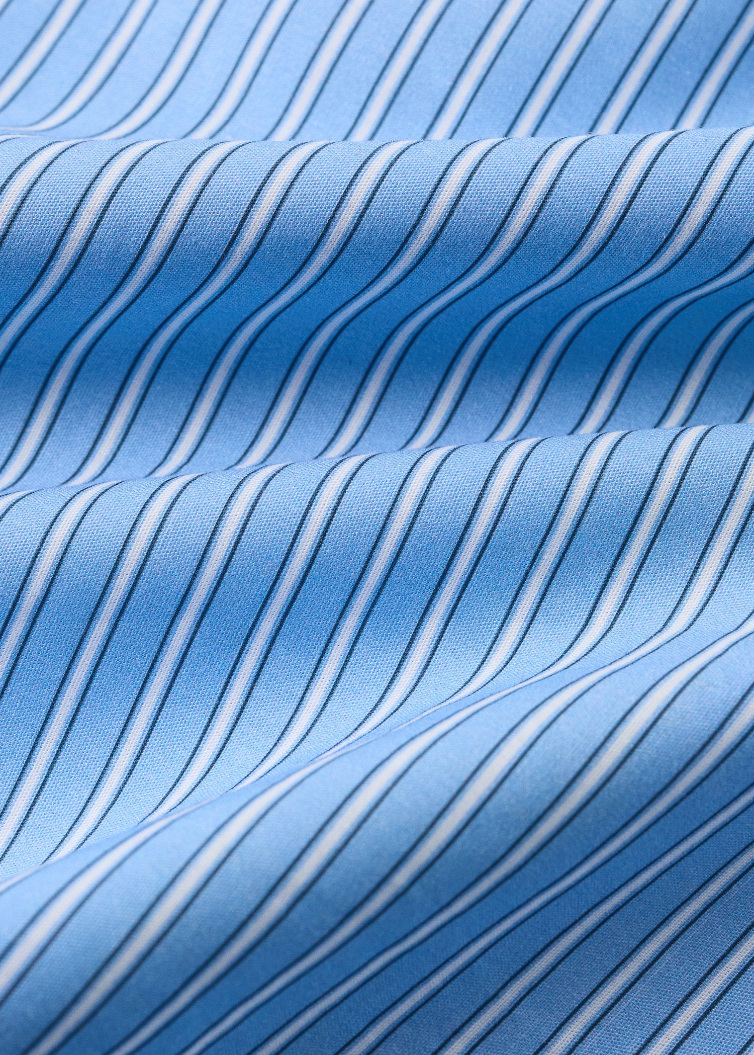 Cot duvet cover in shirting stripe percale - Details of the article 2