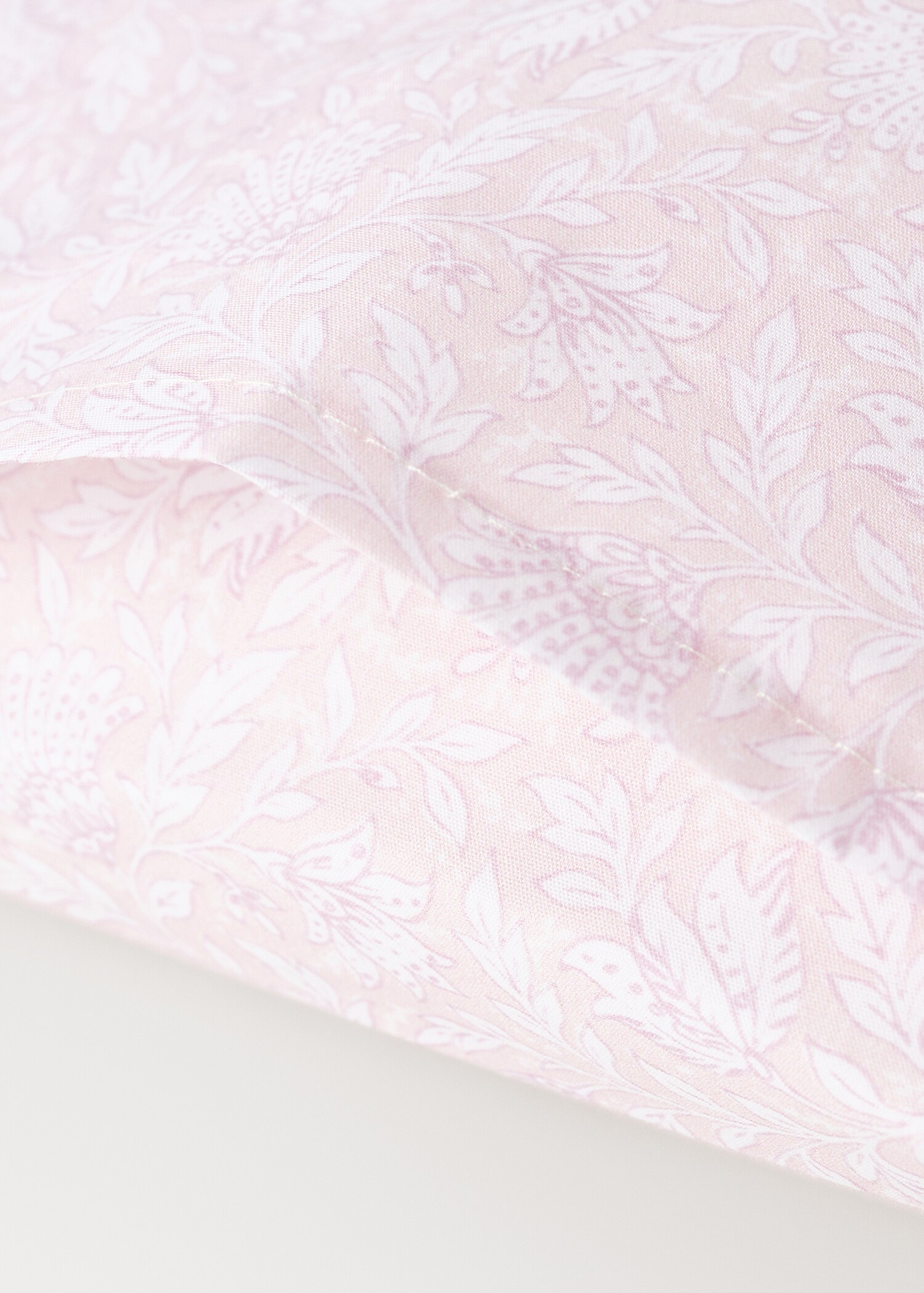 Cot bed pillowcase cotton percale floral 30x50 - Details of the article 2