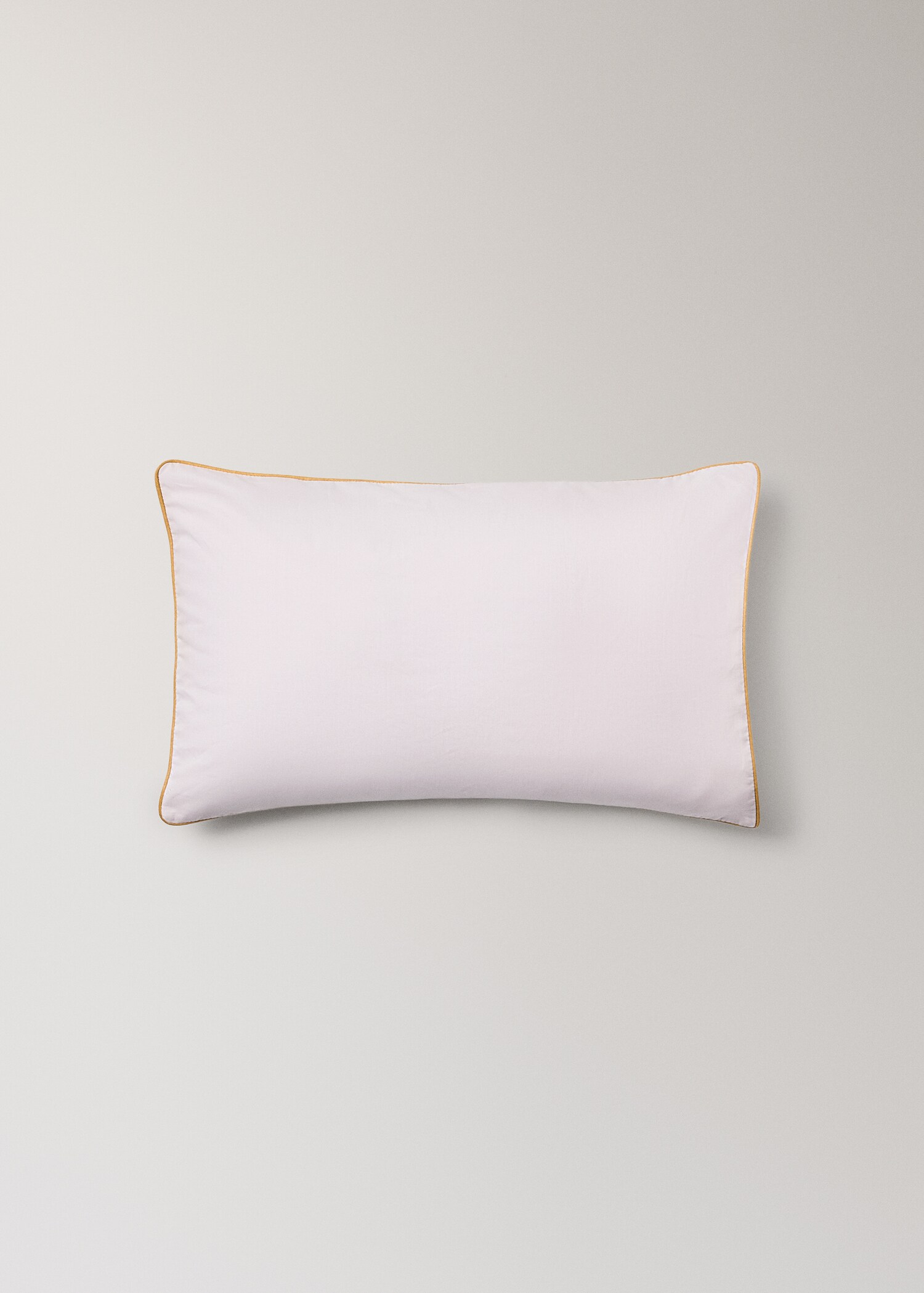 Reversible cotton percale cot pillowcase with contrast piping 30x50 cm - Article without model