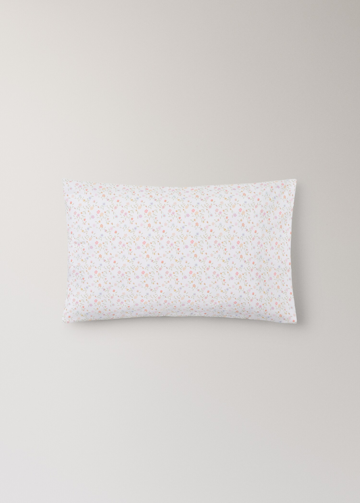 Cot bed pillowcase cotton floral - Article without model