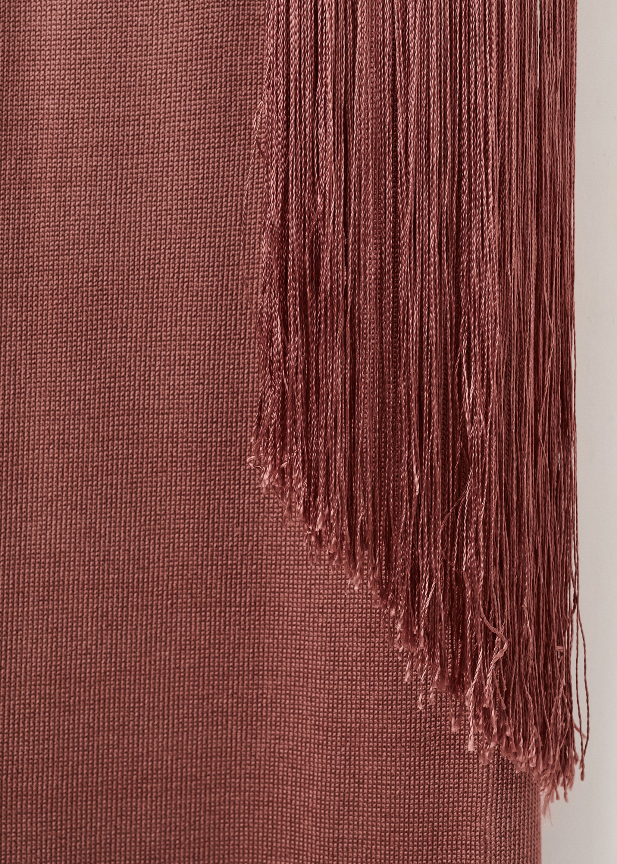 Knit foulard dress - Details of the article 0, Russet. Ref: 27054074-00.