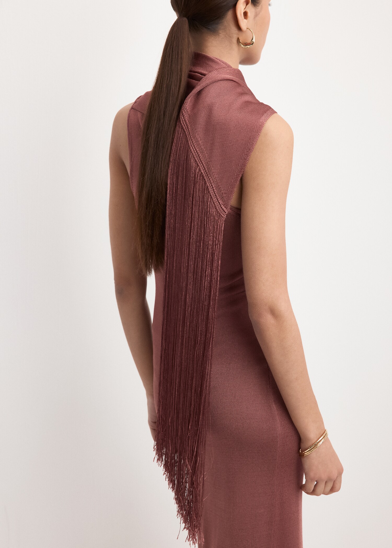 Knit foulard dress - Details of the article 2