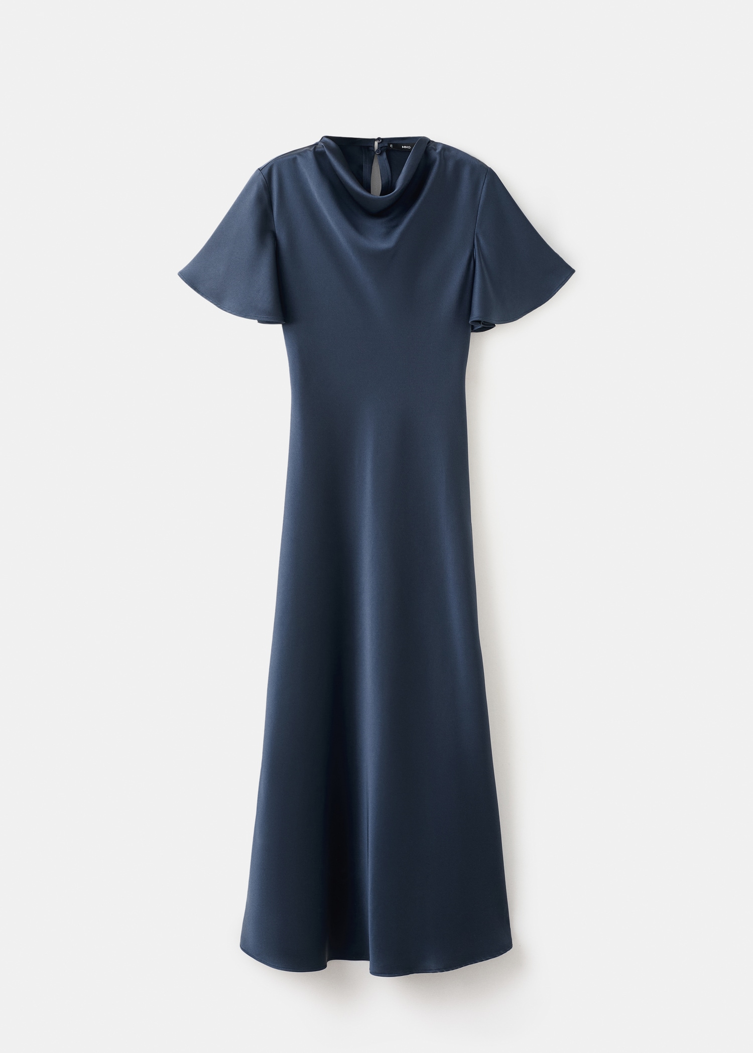 Long dress with draped neck - Article without model
