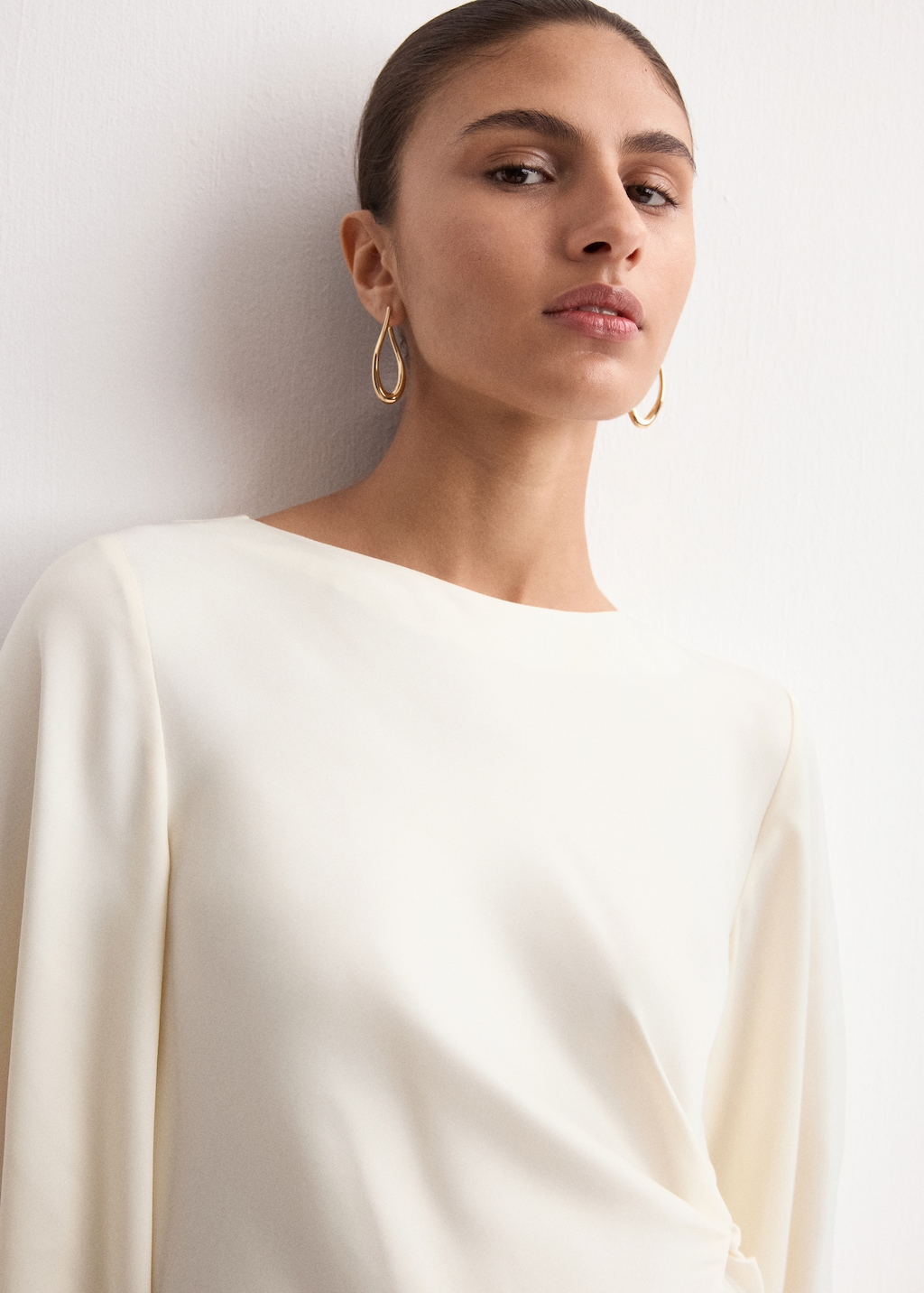 Ruched satin dress - image 5