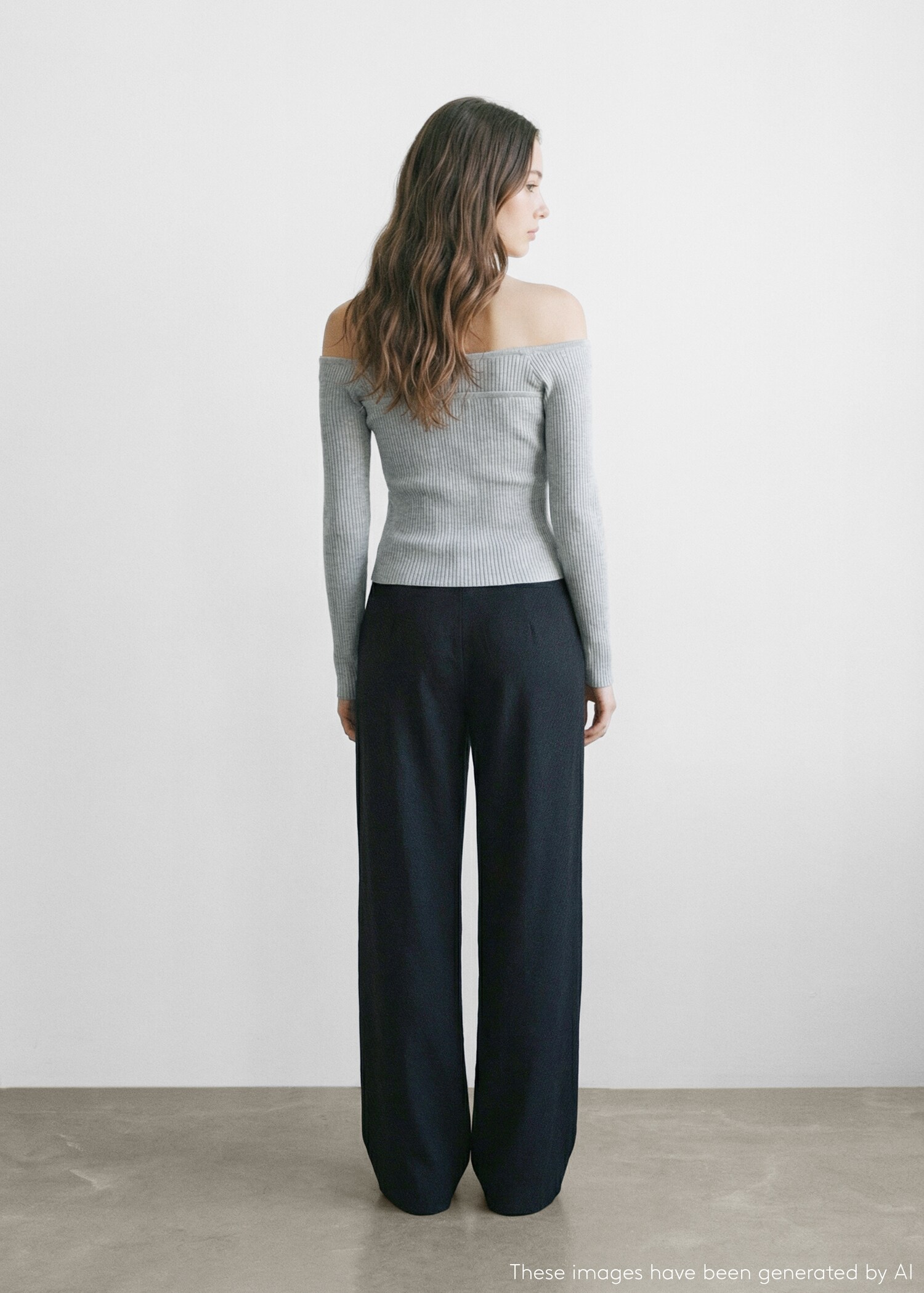 Bow straight trousers - Reverse of the article