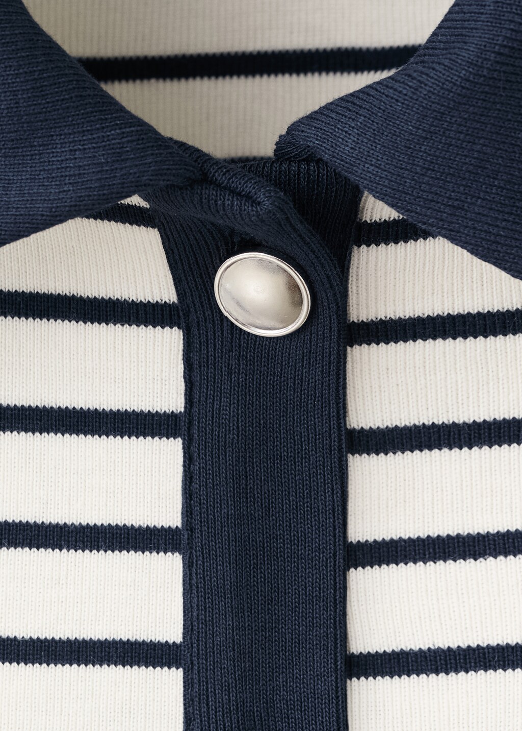 Mango Striped cardigan with jewel buttons