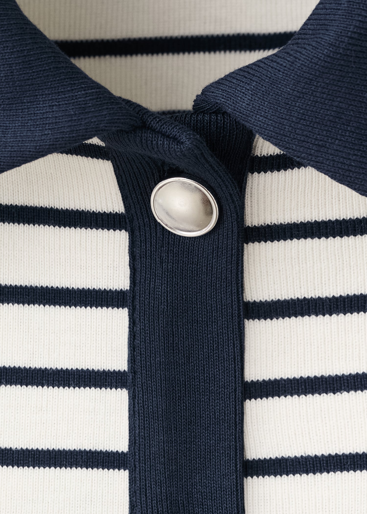 Striped cardigan with jewel buttons - Details of the article 0