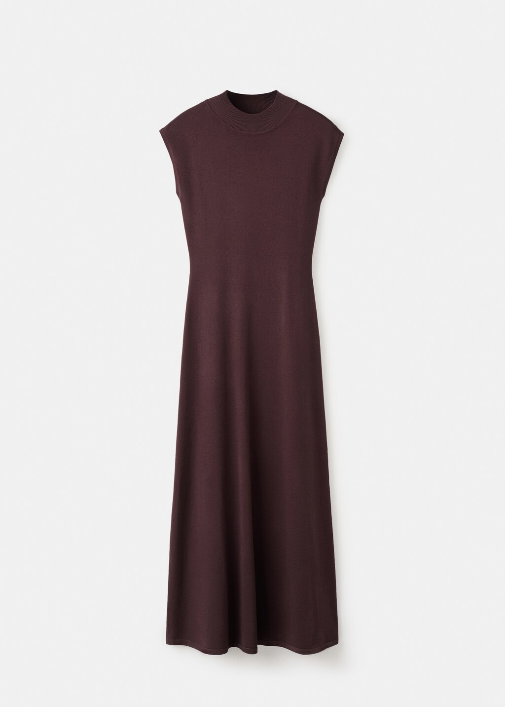 Mango Perkins-neck knitted dress