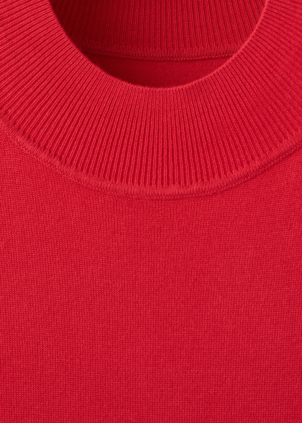 Mango Perkins-neck knitted dress