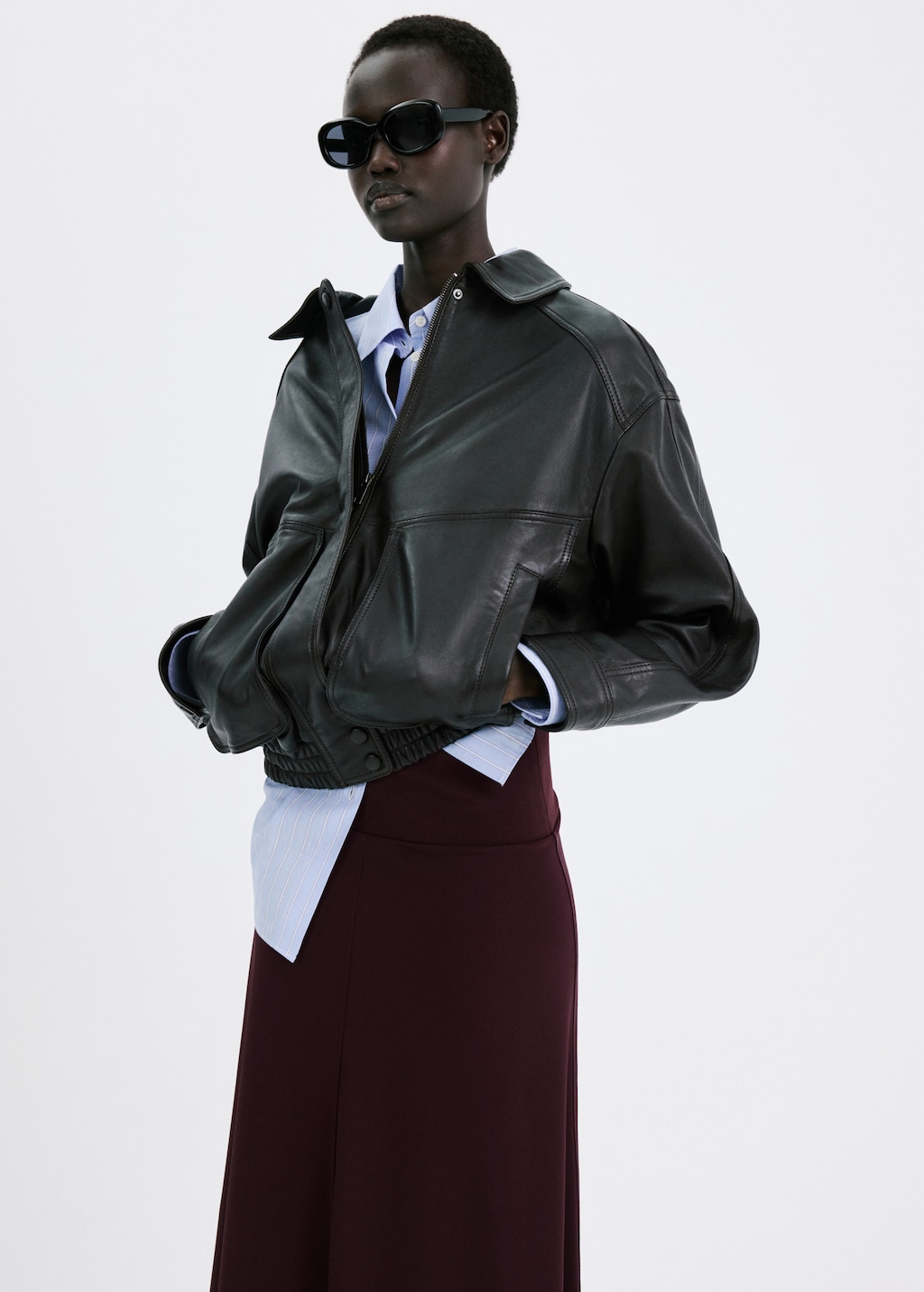 Fine knit midi skirt - image 4