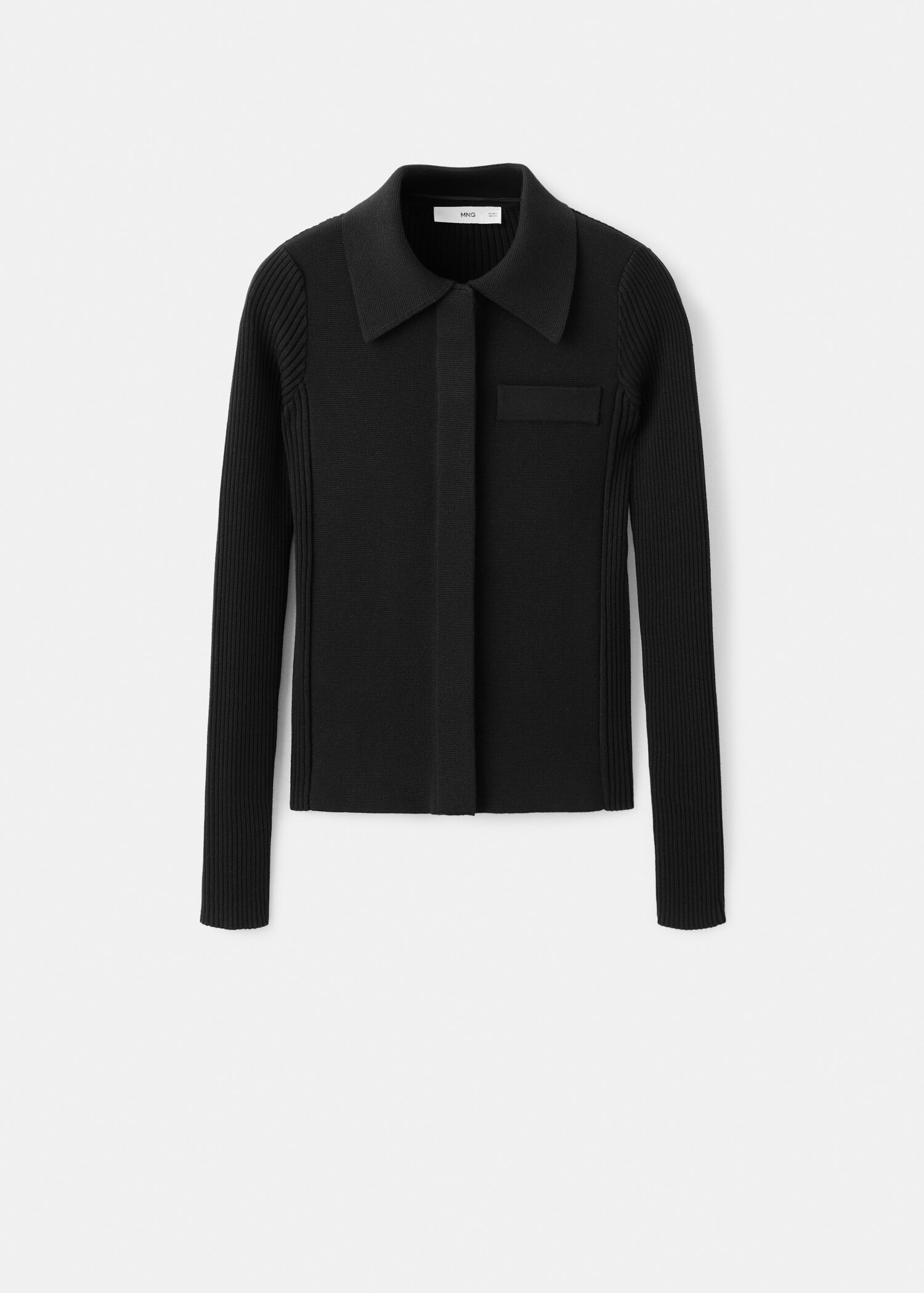 Cardigan de malha com bolsos - Artigo sem modelo