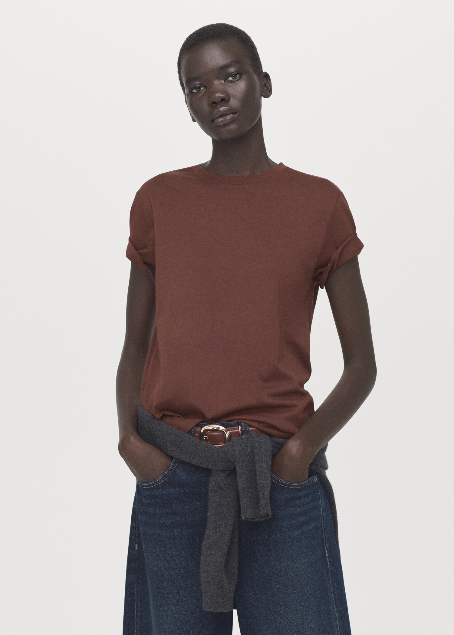 Camiseta algodón manga corta - Plano medio