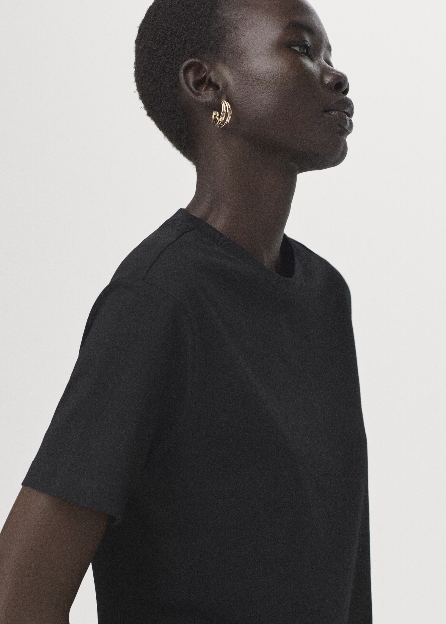 T-shirt coton manches courtes - Plan moyen