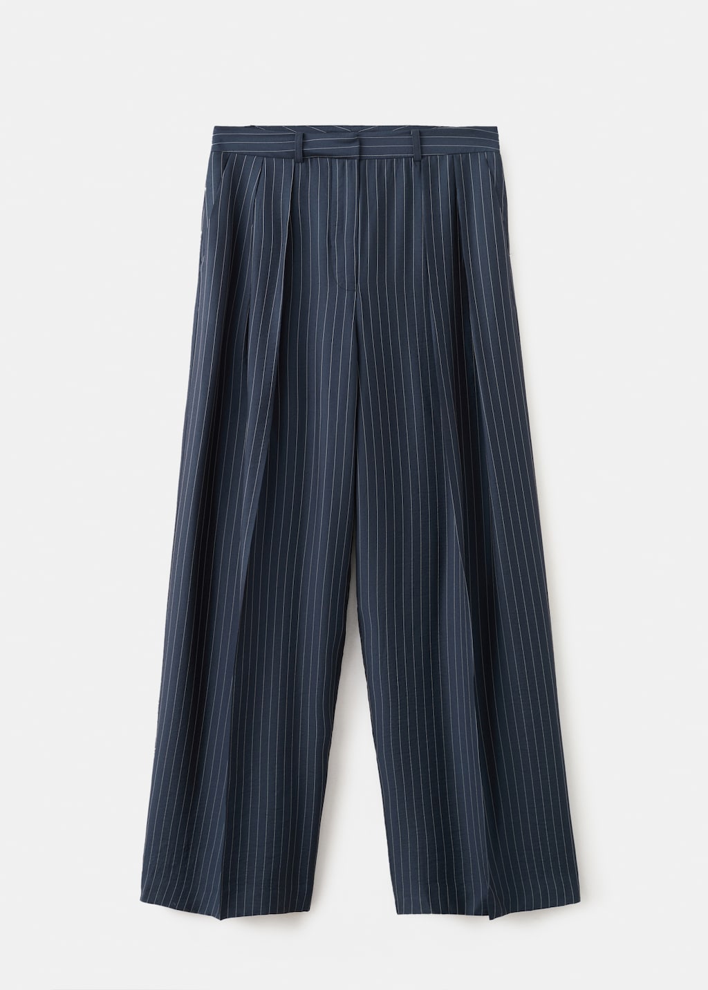 Pinstripe wide leg trousers - image 2