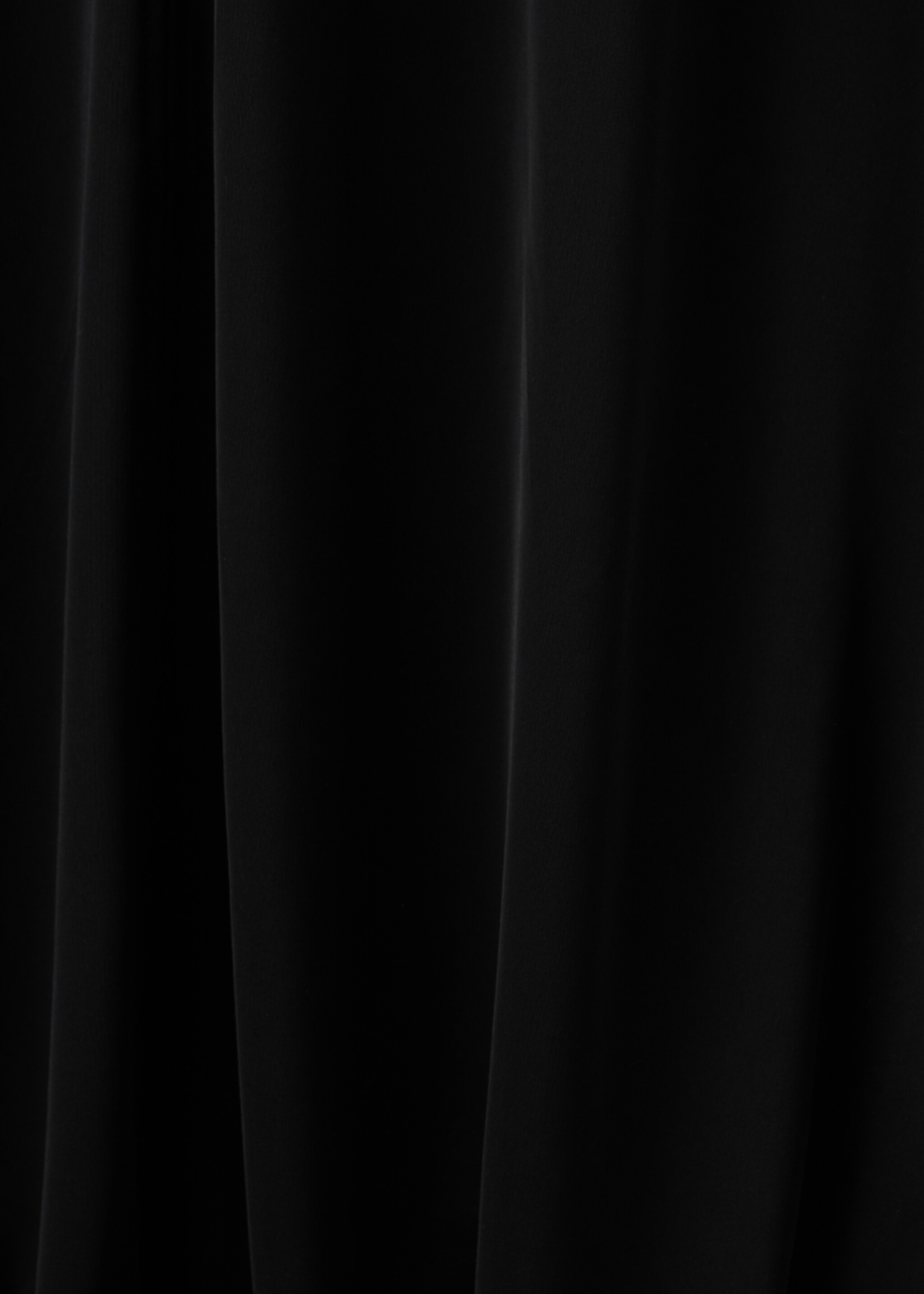 Flared cotton dress - Details of the article 0, Black. Ref: 27054093-00.