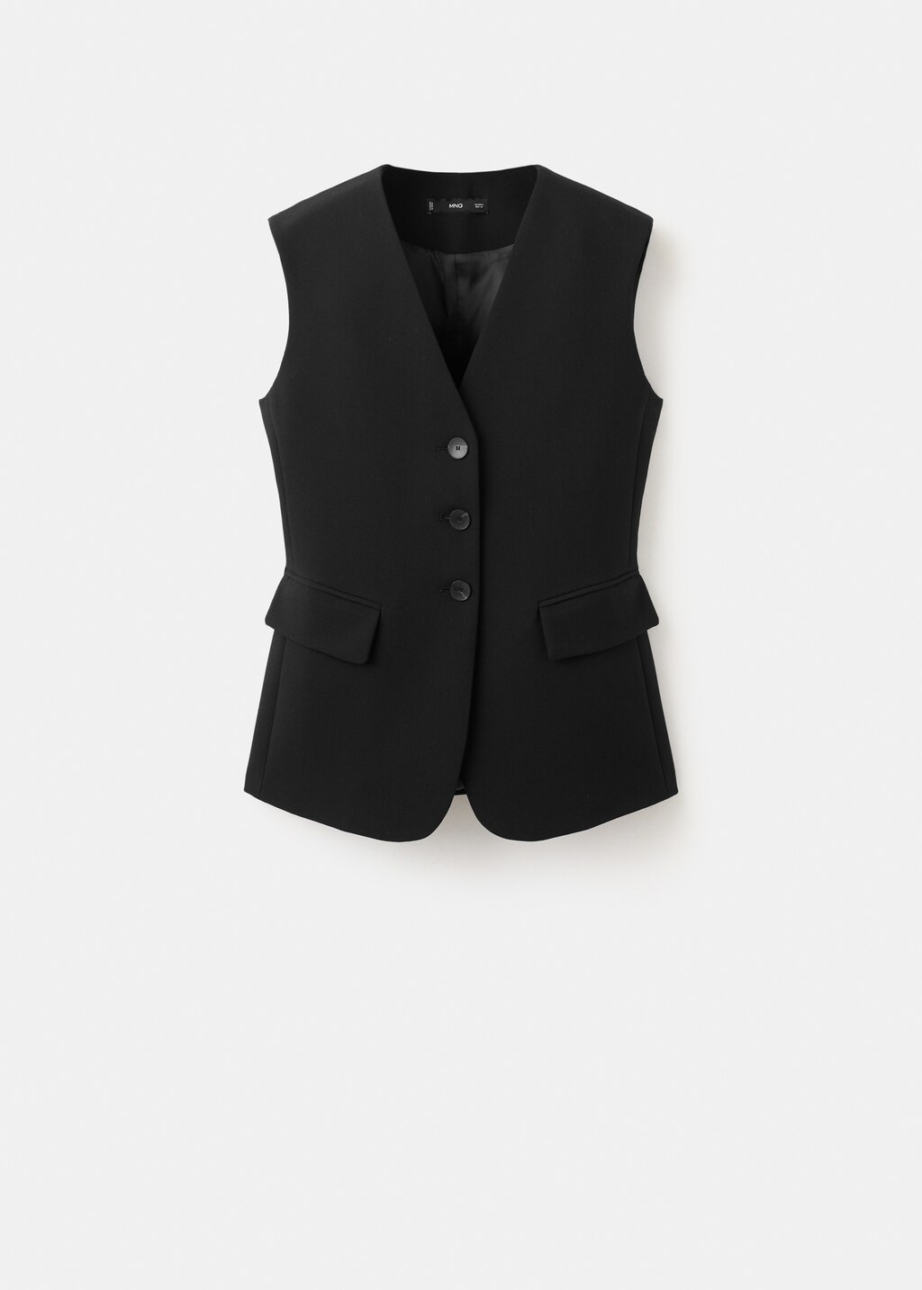 Fitted suit waistcoat - image 2