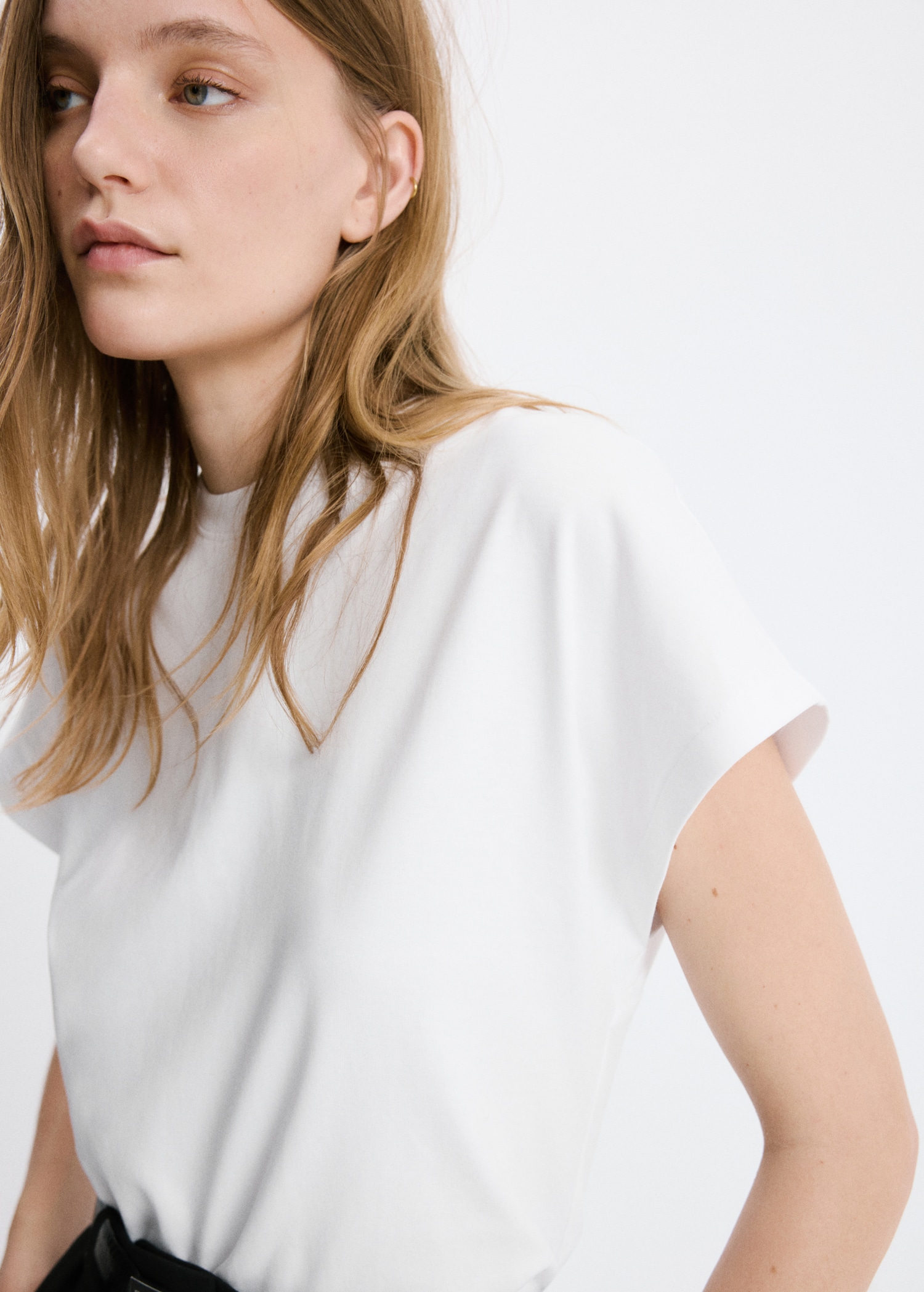 Kurzärmliges Baumwoll-T-Shirt - Detail des Artikels 1