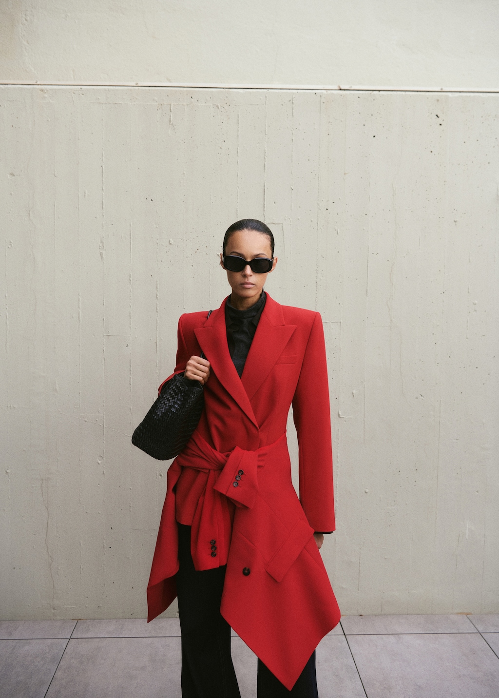 Mango Fitted double-breasted blazer