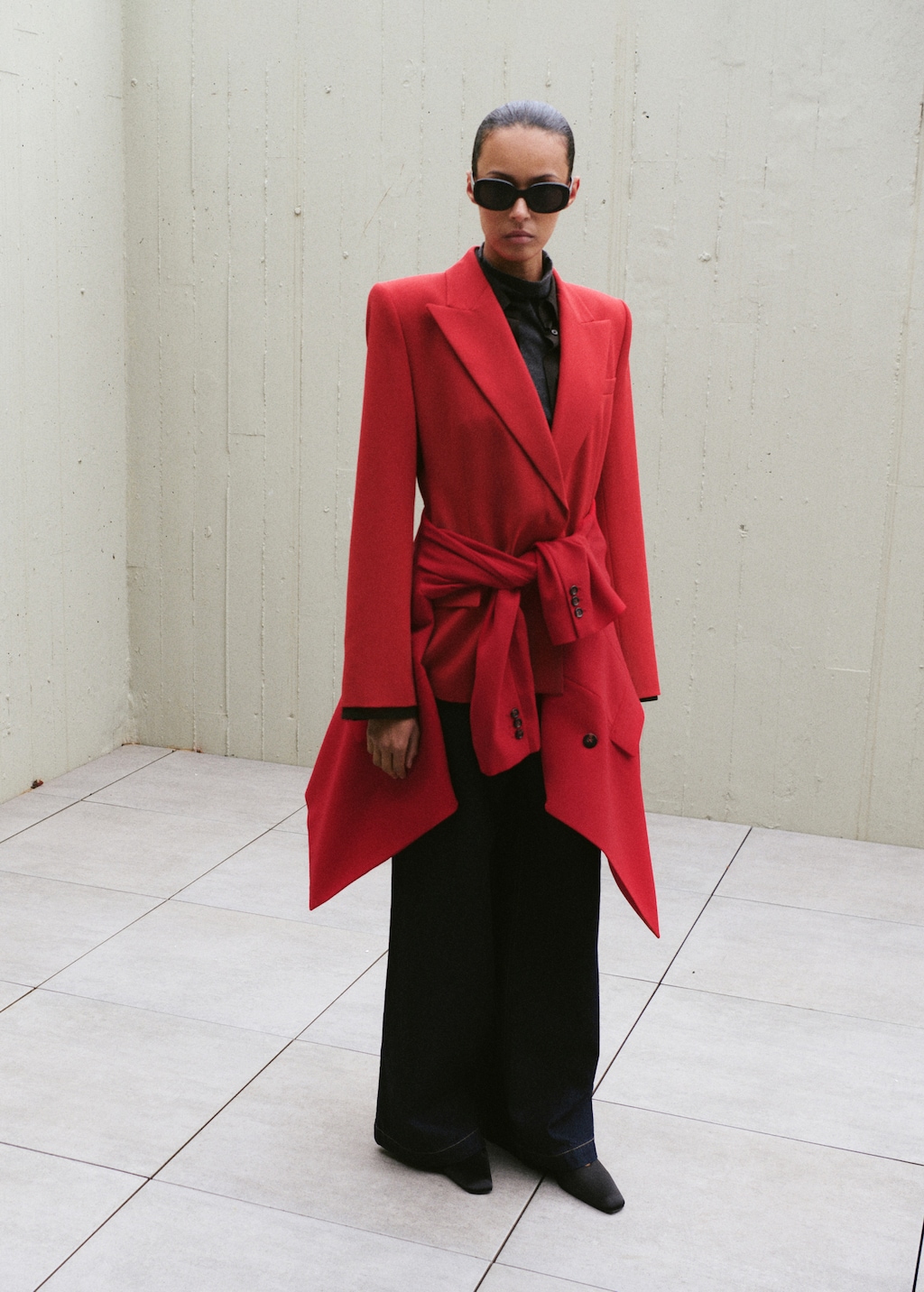 Mango Fitted double-breasted blazer