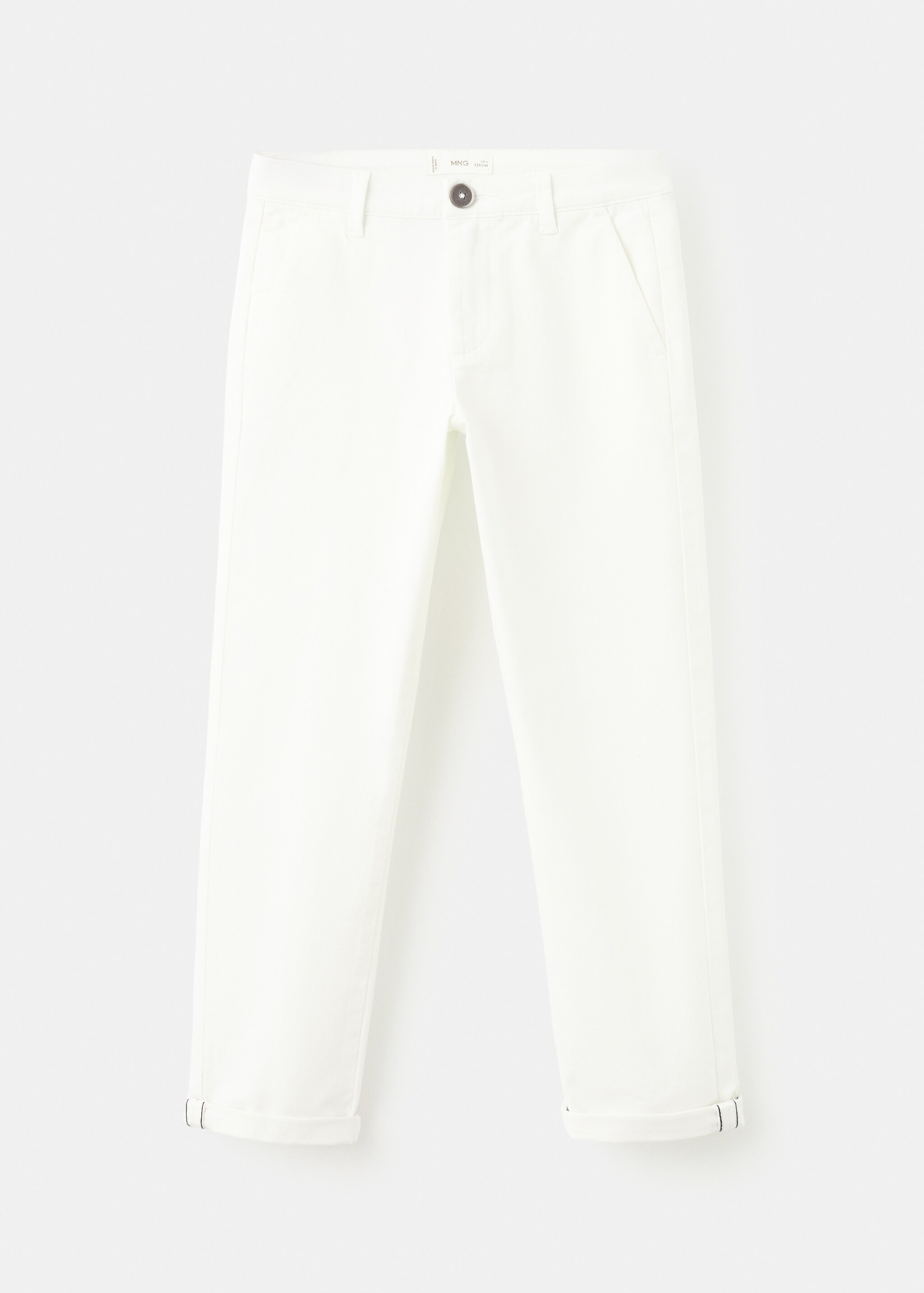 Chino trousers hem - Article without model, White. Ref: 27054403-00.