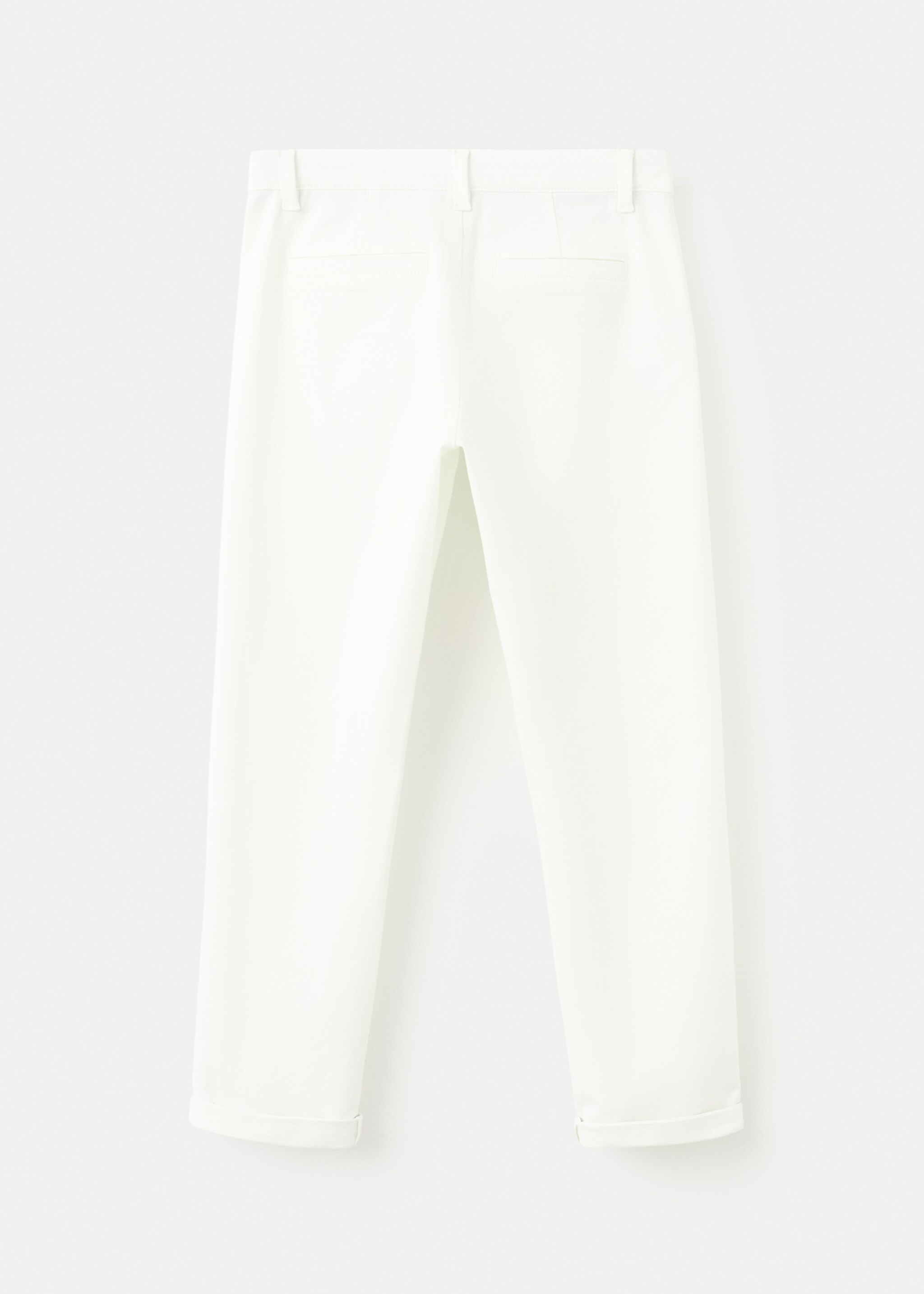 Chino trousers hem - Reverse of the article, White. Ref: 27054403-00.