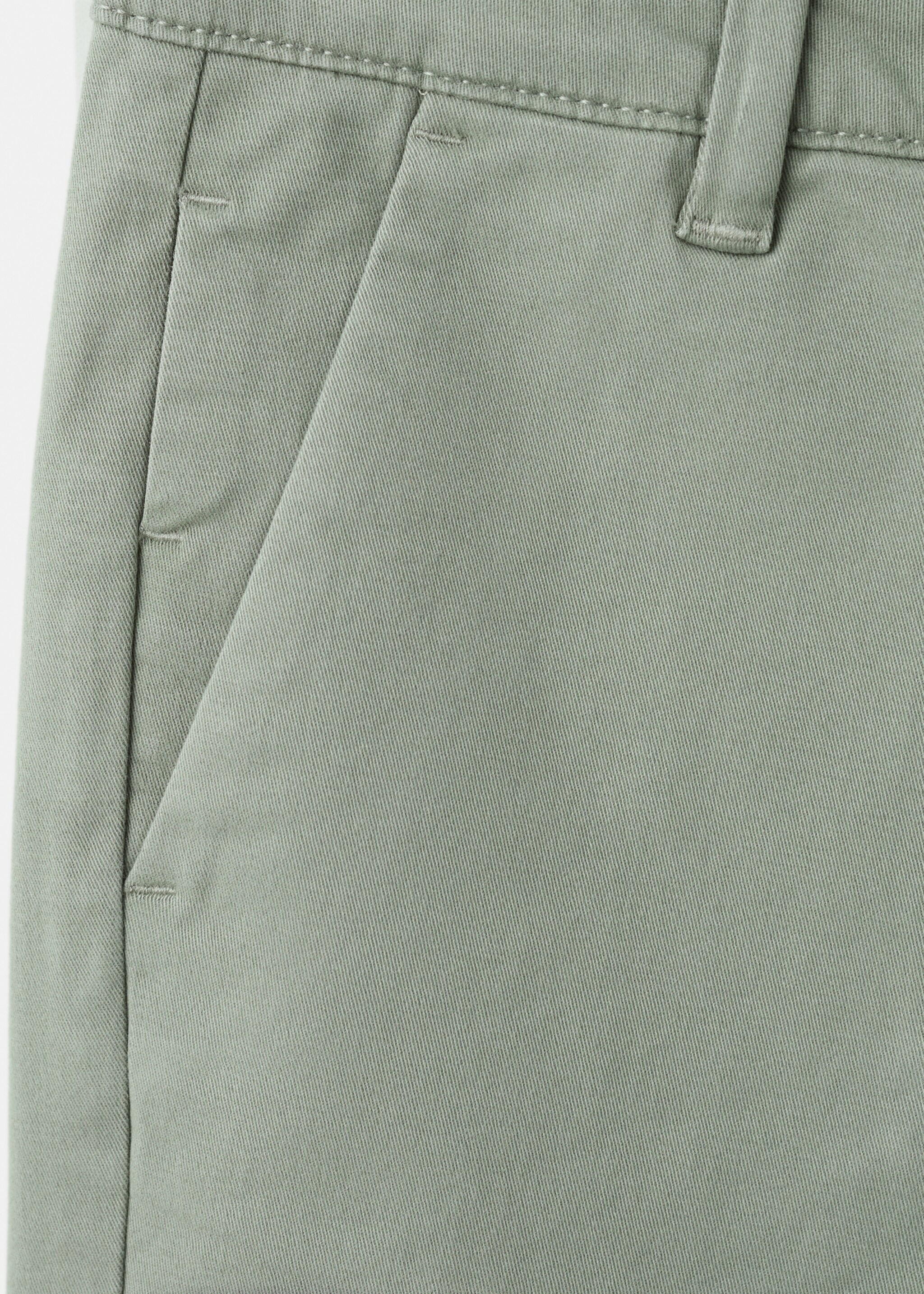 Chino trousers hem - Details of the article 0, Khaki. Ref: 27054403-00.