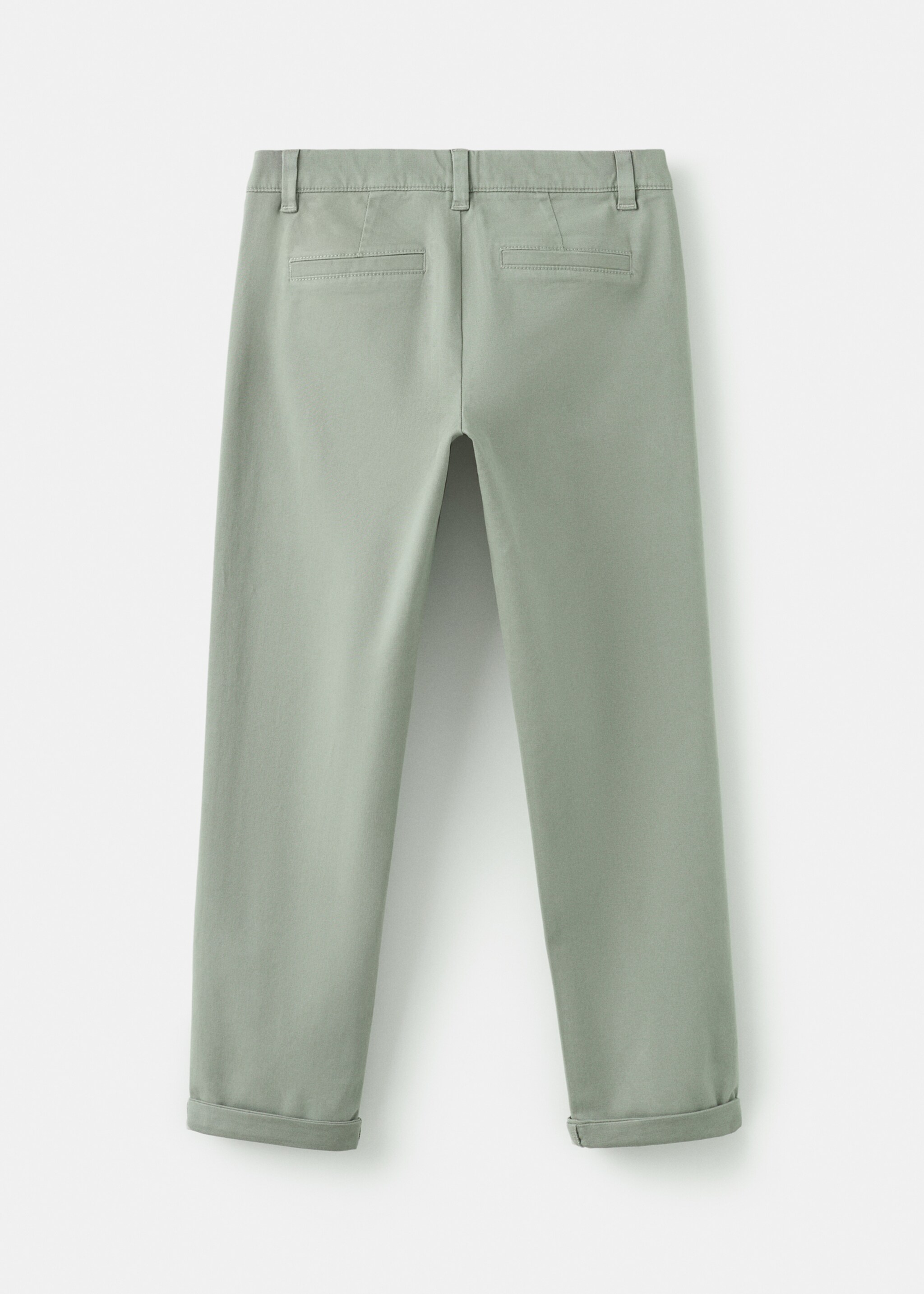 Chino trousers hem - Reverse of the article, Khaki. Ref: 27054403-00.