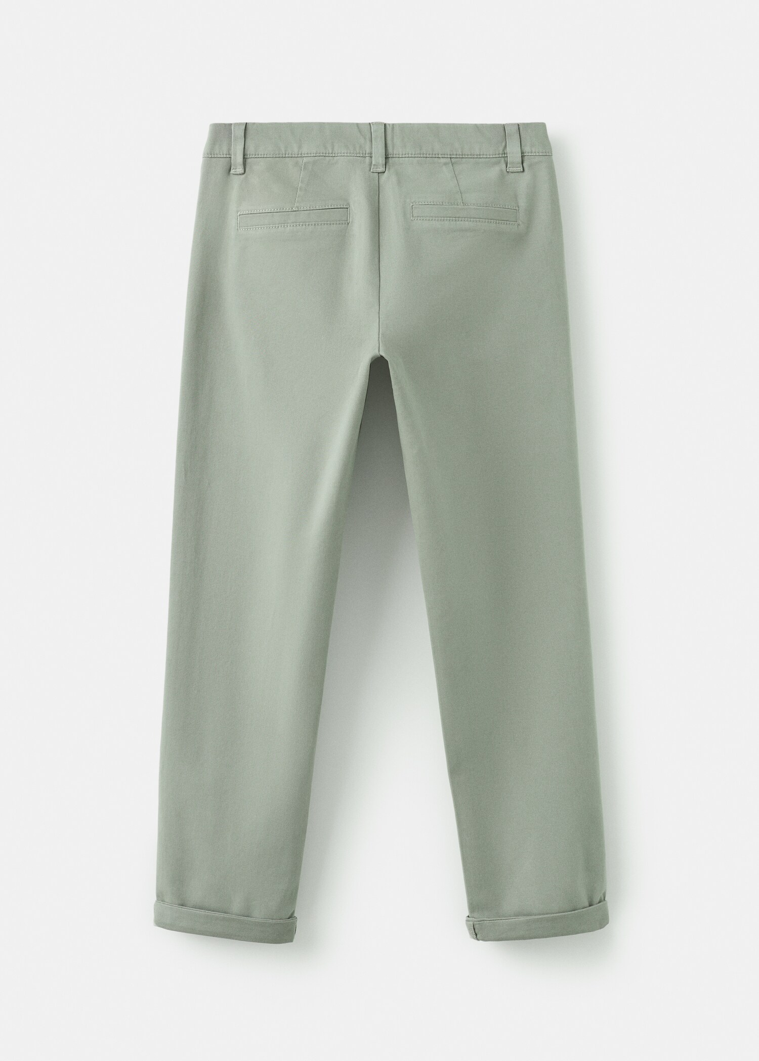 Chino trousers hem - Reverse of the article