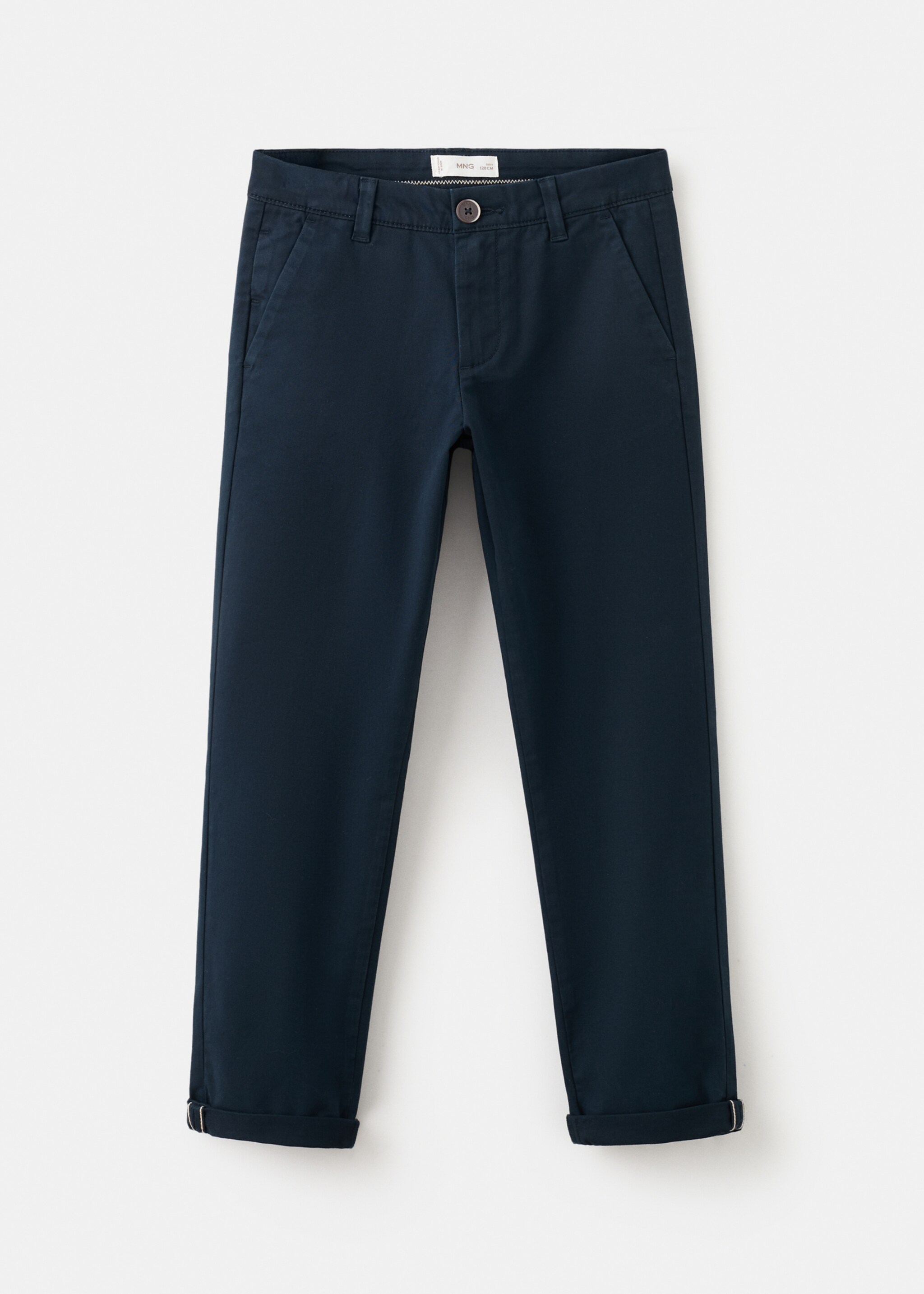 Chino trousers hem - Article without model, Navy. Ref: 27054403-00.