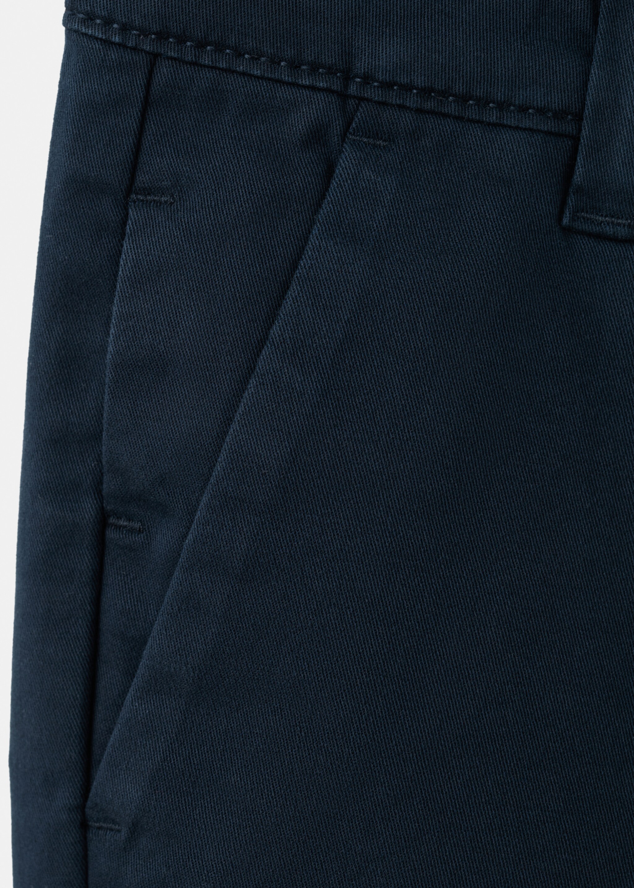 Chino trousers hem - Details of the article 0, Navy. Ref: 27054403-00.