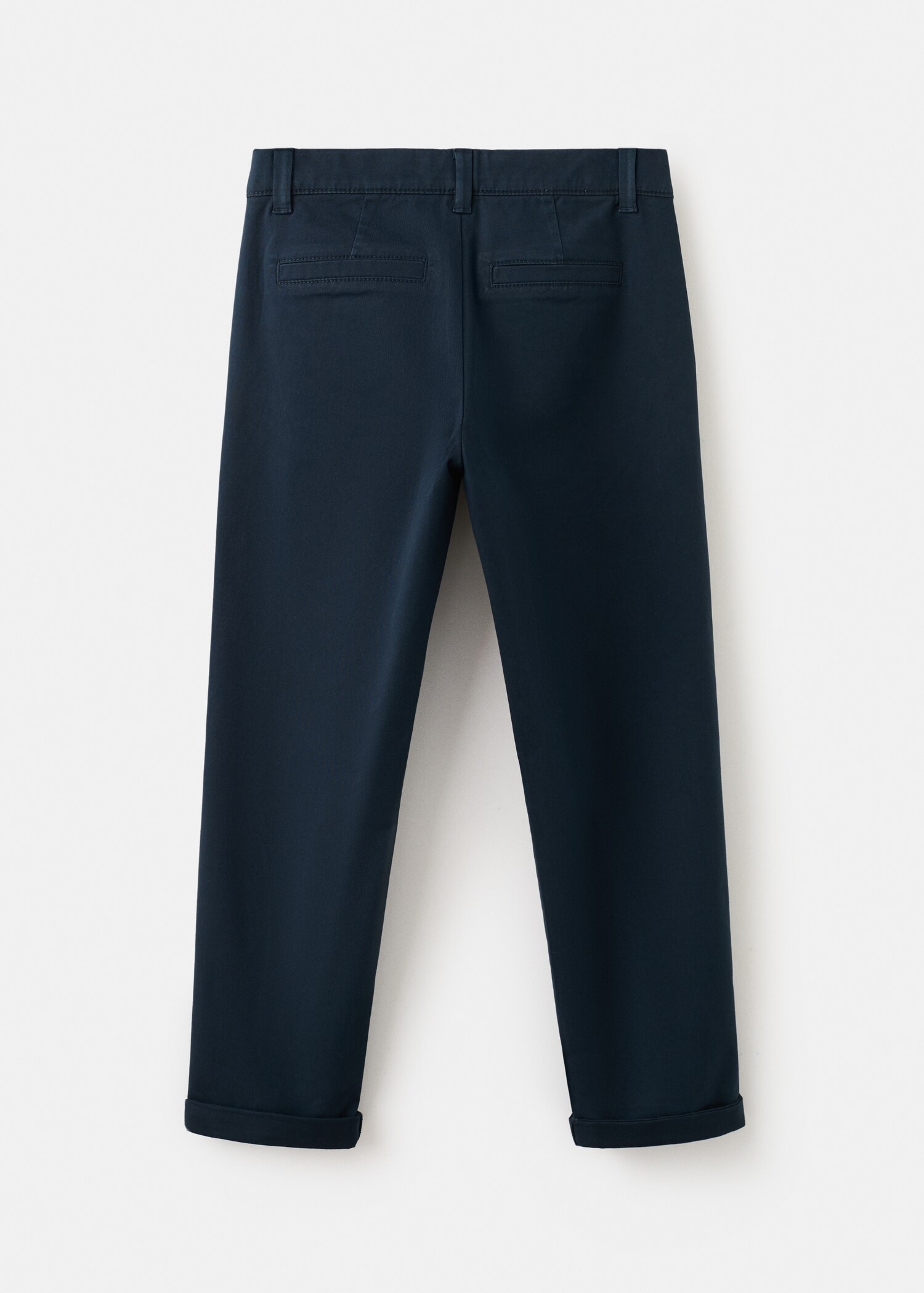Chino trousers hem - Reverse of the article