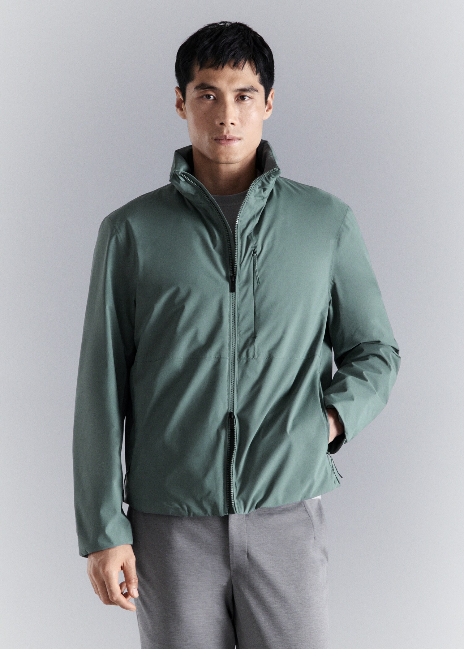 Packable water-repellent jacket with Thermore® technology - Medium plane