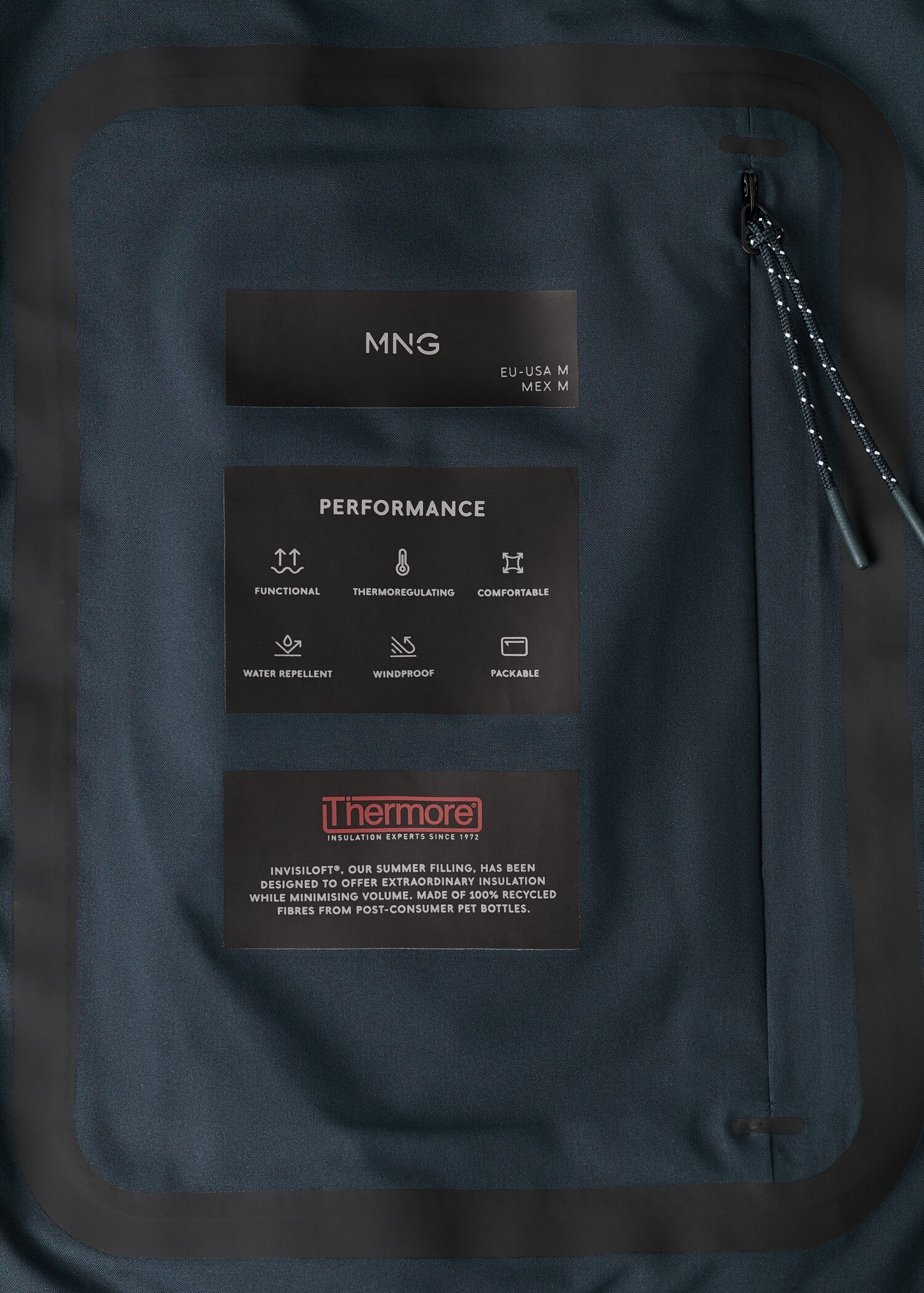 Packable water-repellent jacket with Thermore® technology - Details of the article 3