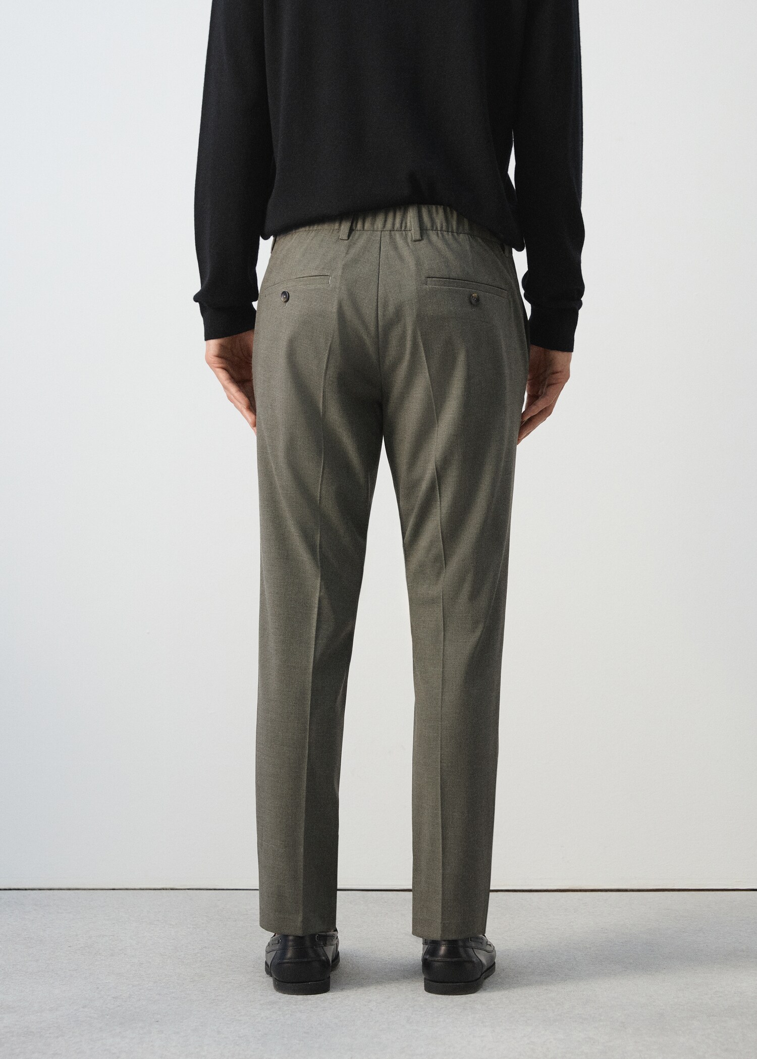 Slim-fit cropped trousers - Reverse of the article