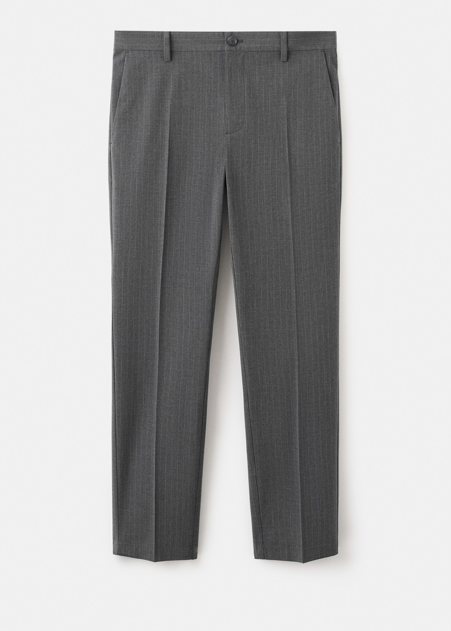 Slim-fit chalk-stripe trousers - Article without model