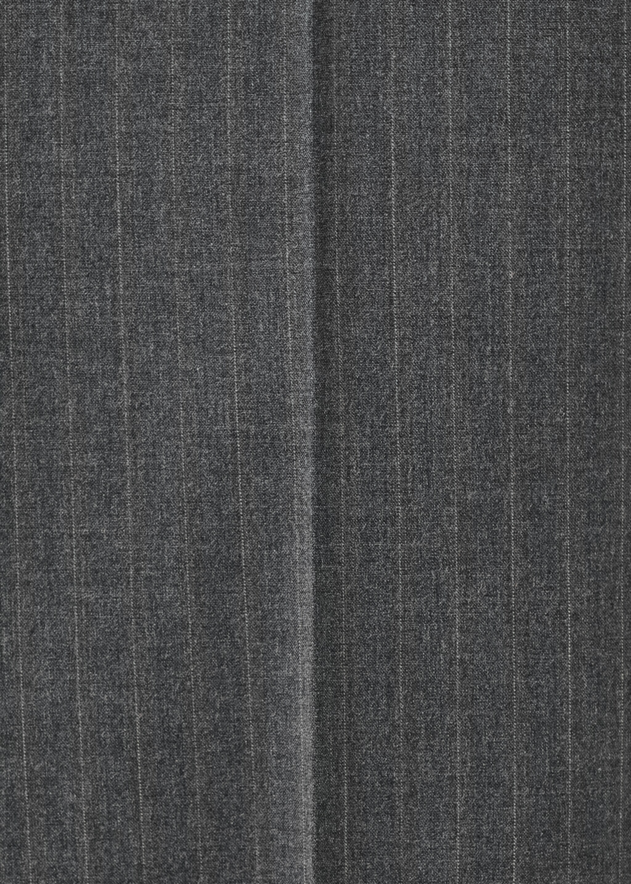 Slim-fit chalk-stripe trousers - Details of the article 0, Grey. Ref: 27054410-00.