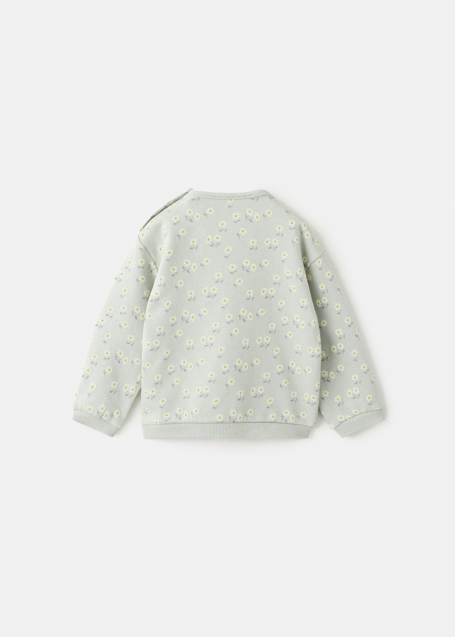 Floral printed sweatshirt - Reverse of the article