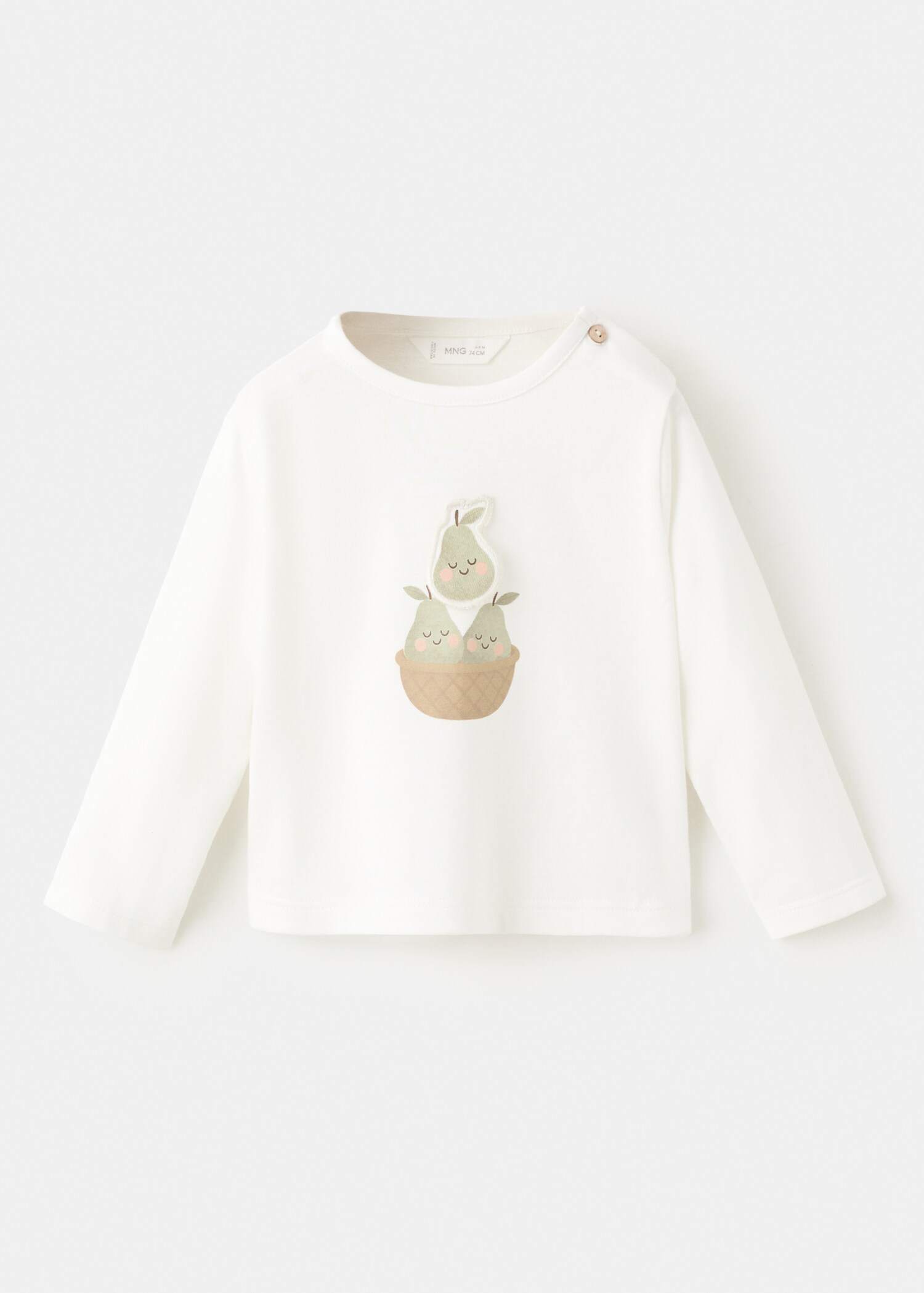 تيشيرت قطني مع رسم - منتج دون نموذج