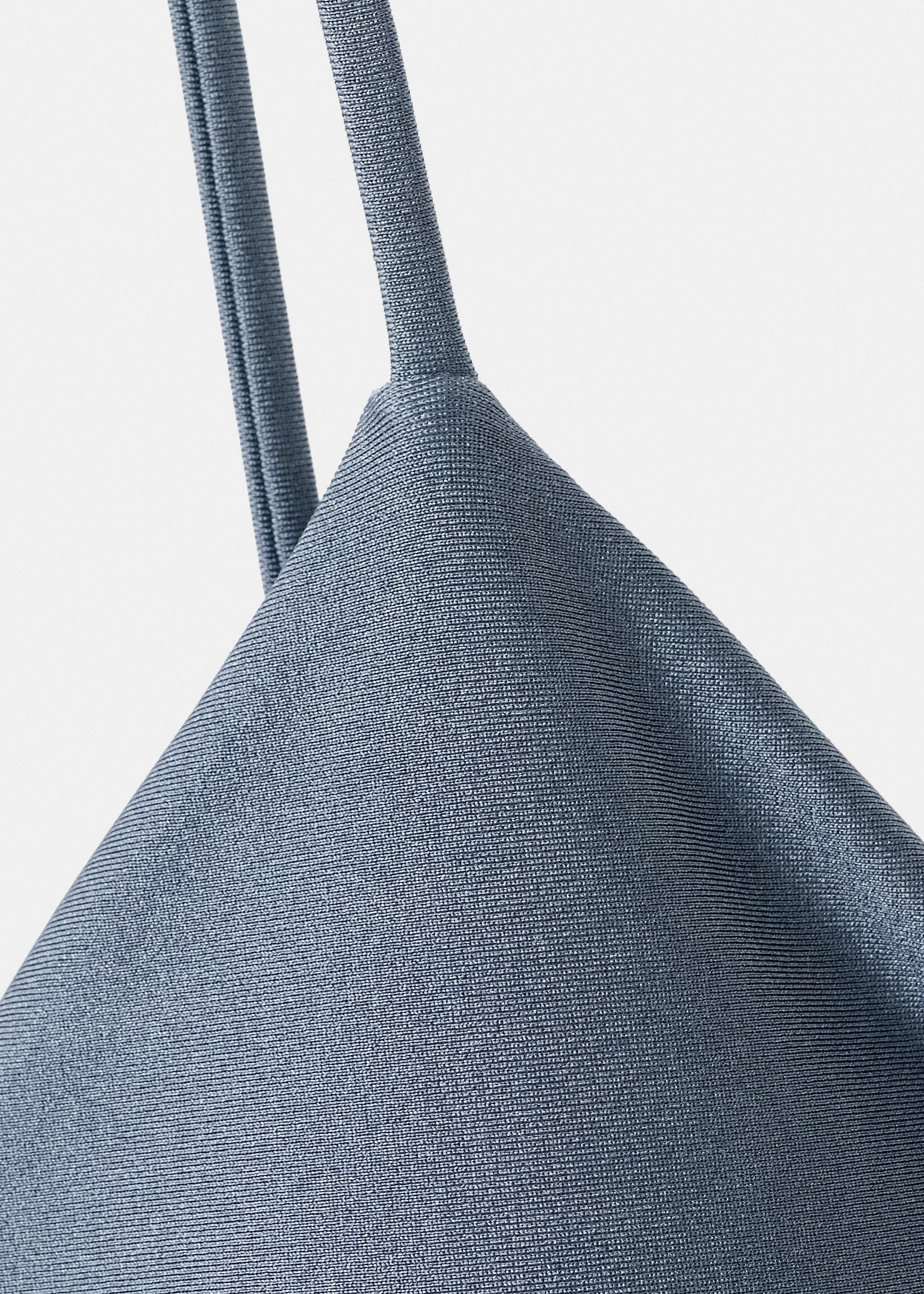Triangular bikini top - Details of the article 8, Blue. Ref: 27054415-00.