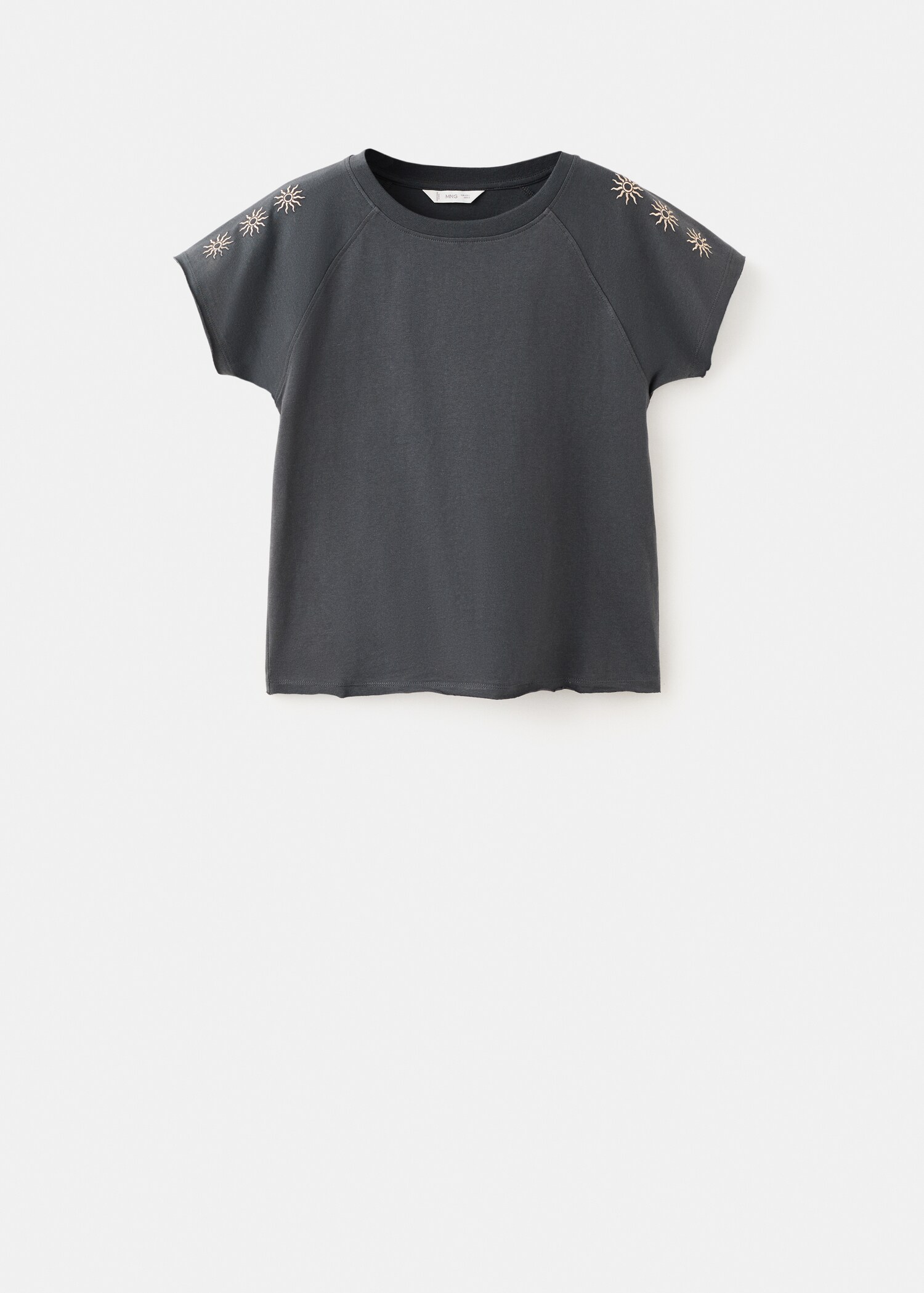 Embroidered cotton T-shirt - Article without model