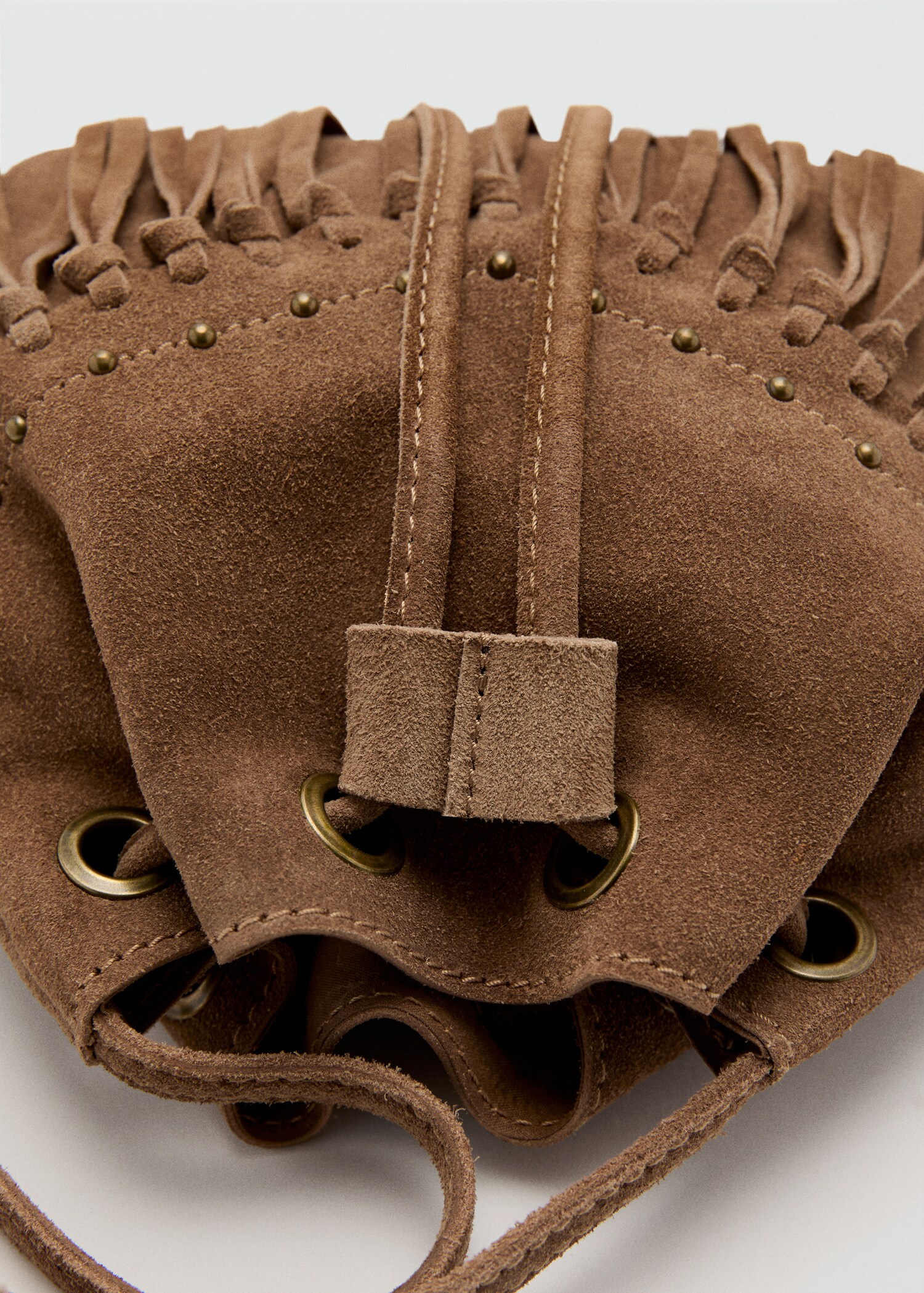 Fringed suede bag - Details of the article 2