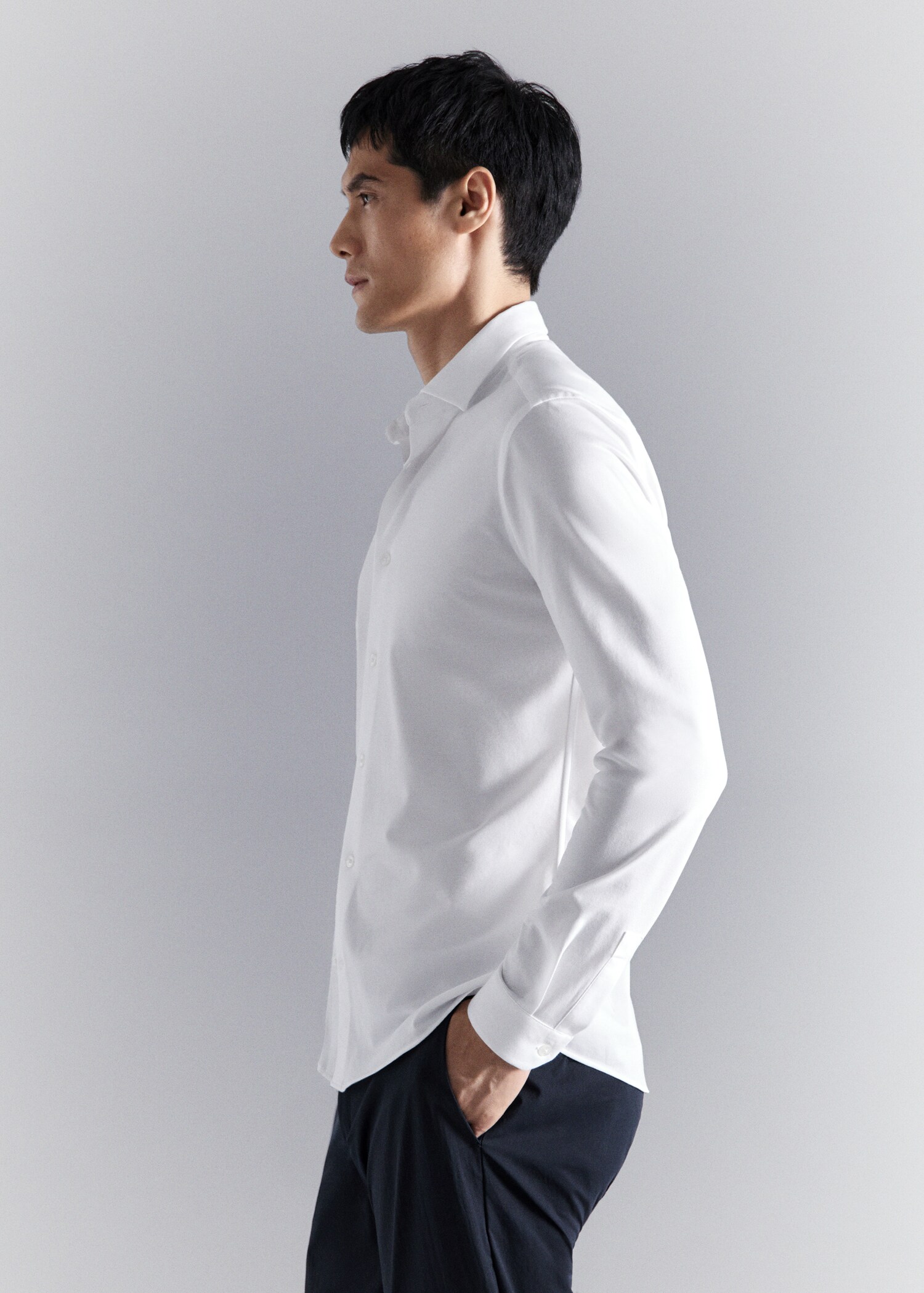 Comfort stretch non-iron shirt - Details of the article 2