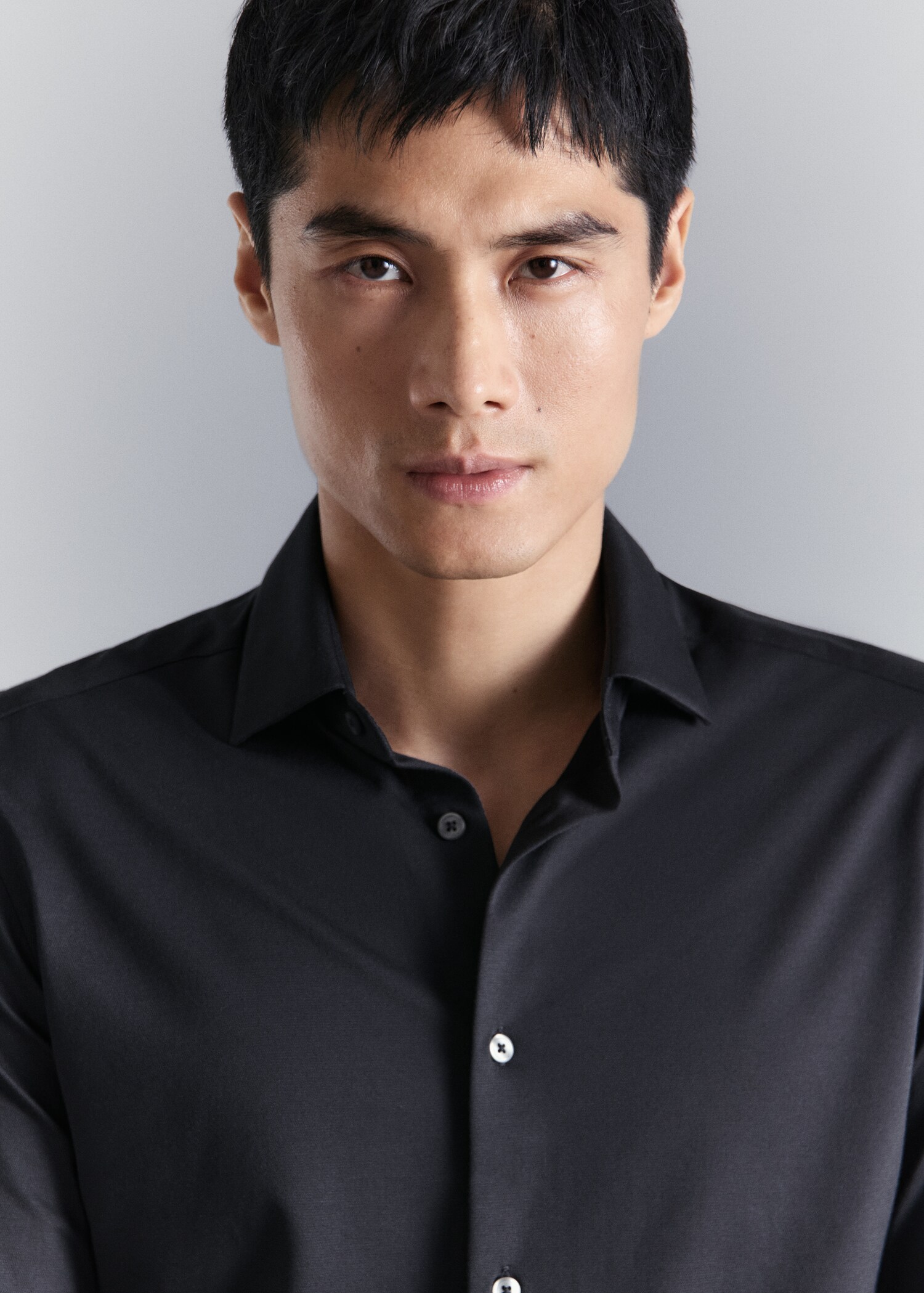 Comfort stretch non-iron shirt - Details of the article 1