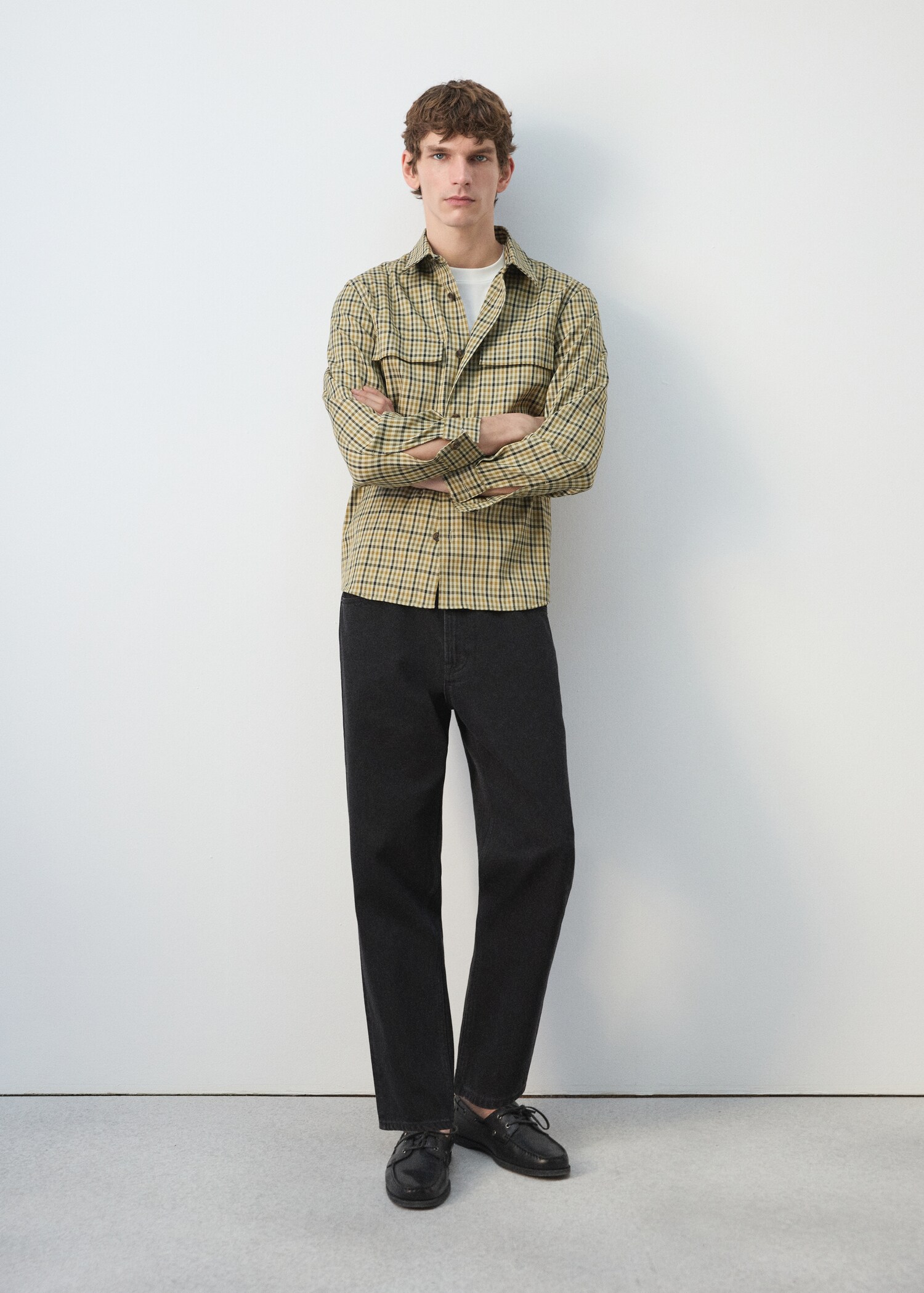 جاكيت بأزرار بنقشة كاروهات - تفاصيل المنتج 6