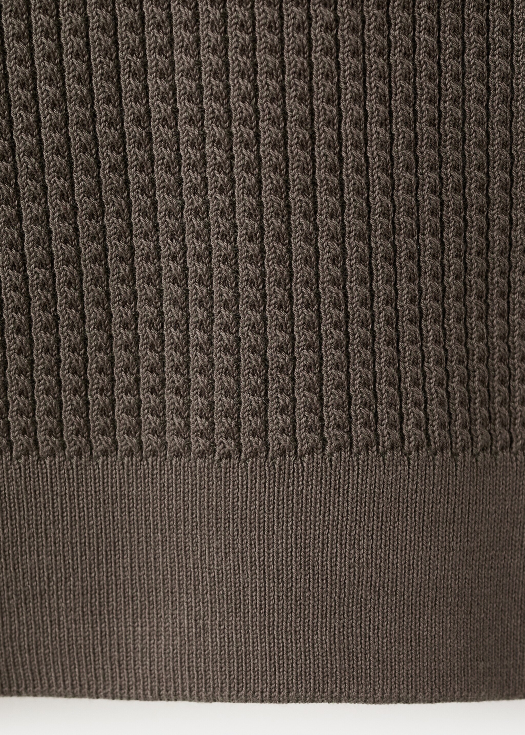 Polo punto fino espiga - Detalle del artículo 0, Chocolate. Ref: 27054424-00.