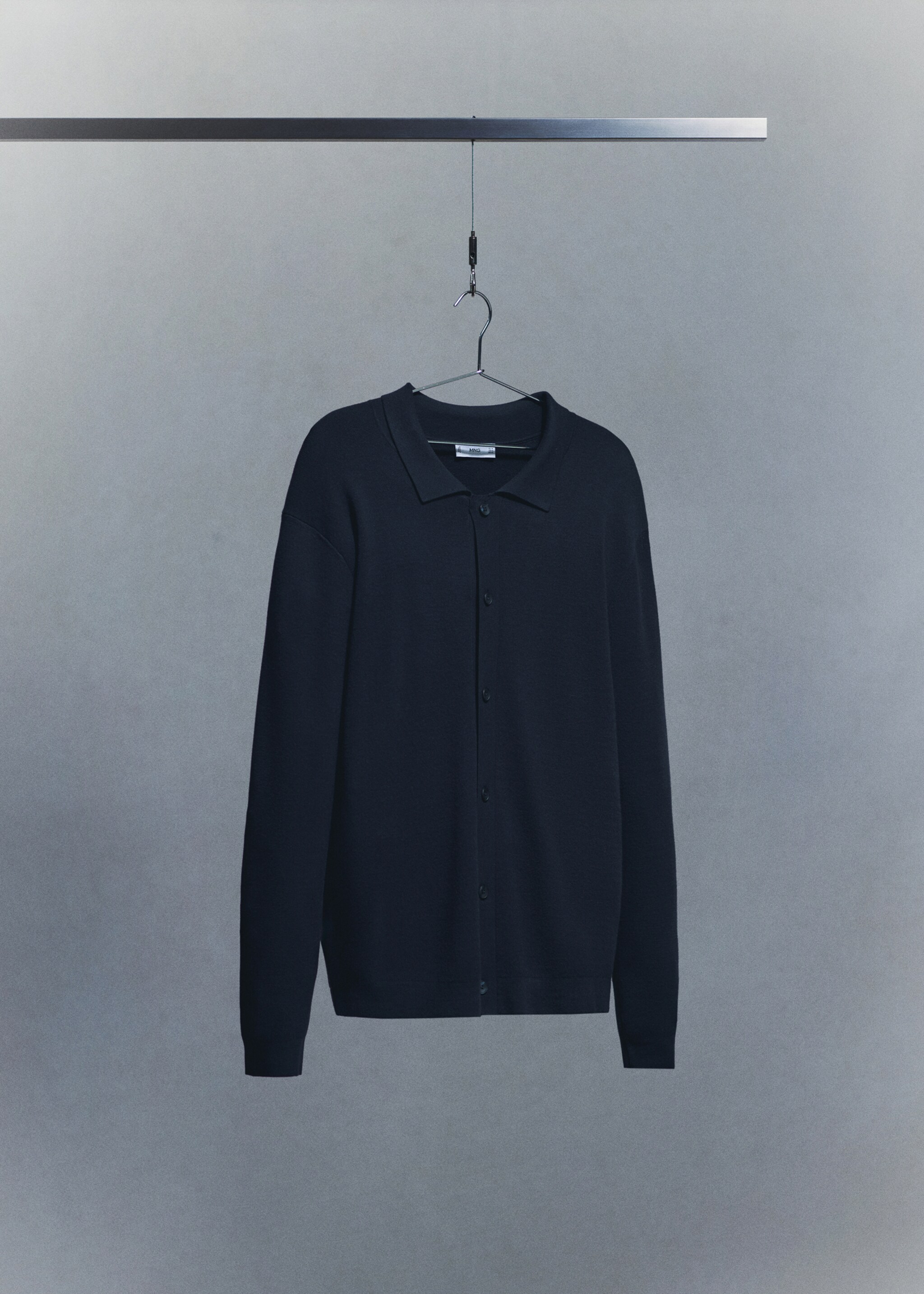 Cárdigan punto fino comfort stretch - Detalle del artículo 9, Azul marino. Ref: 27054428-00.