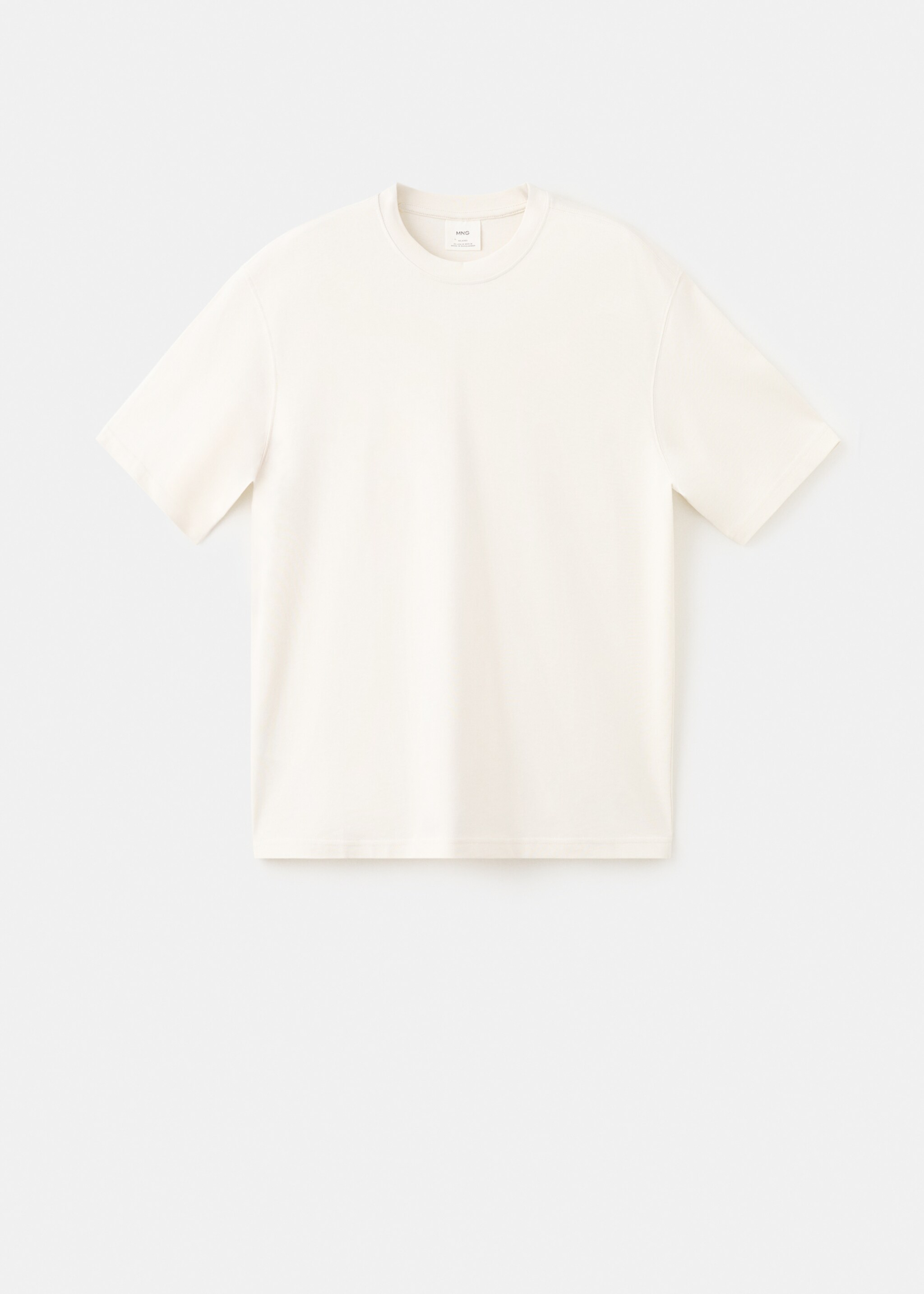 Camiseta heavy weight relaxed fit - Artículo sin modelo, Crudo. Ref: 27054430-00.