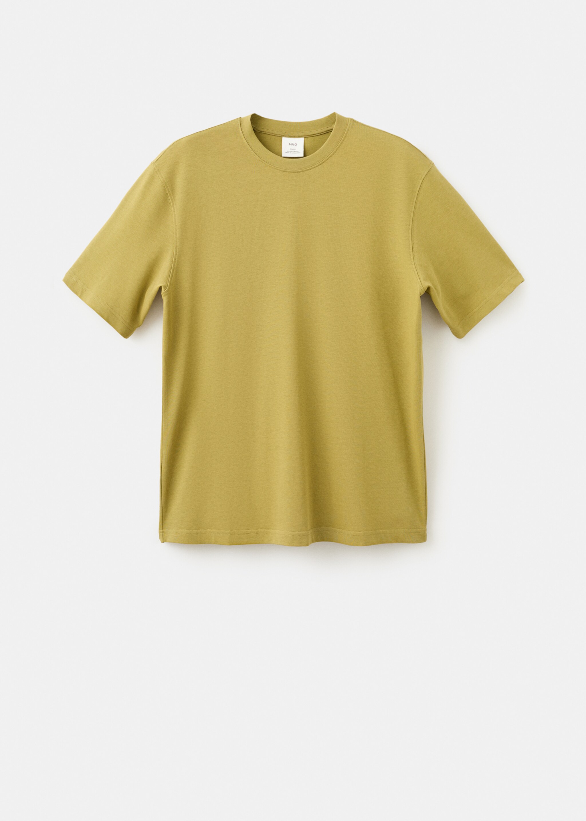 Camiseta heavy weight relaxed fit - Artículo sin modelo, Oliva. Ref: 27054430-00.