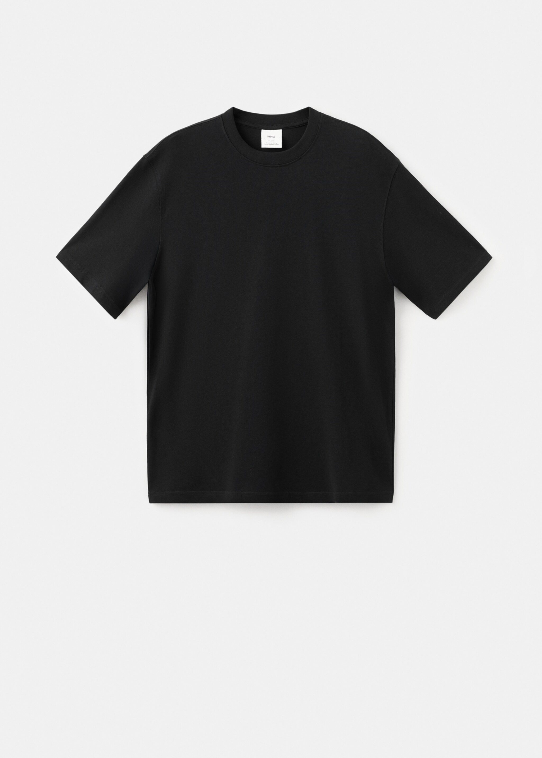 Camiseta heavy weight relaxed fit - Artículo sin modelo, Negro. Ref: 27054430-00.