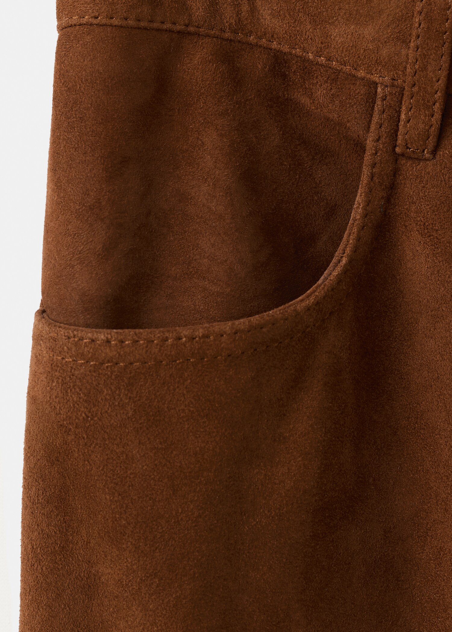 Straight-fit leather trousers - Details of the article 8